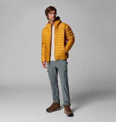 Men's Corelite Packable Down Hooded Jacket, Color: Squash, image 2
