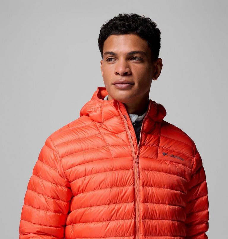 Men's Corelite Packable Down Hooded Jacket, Color: Zing, image 9