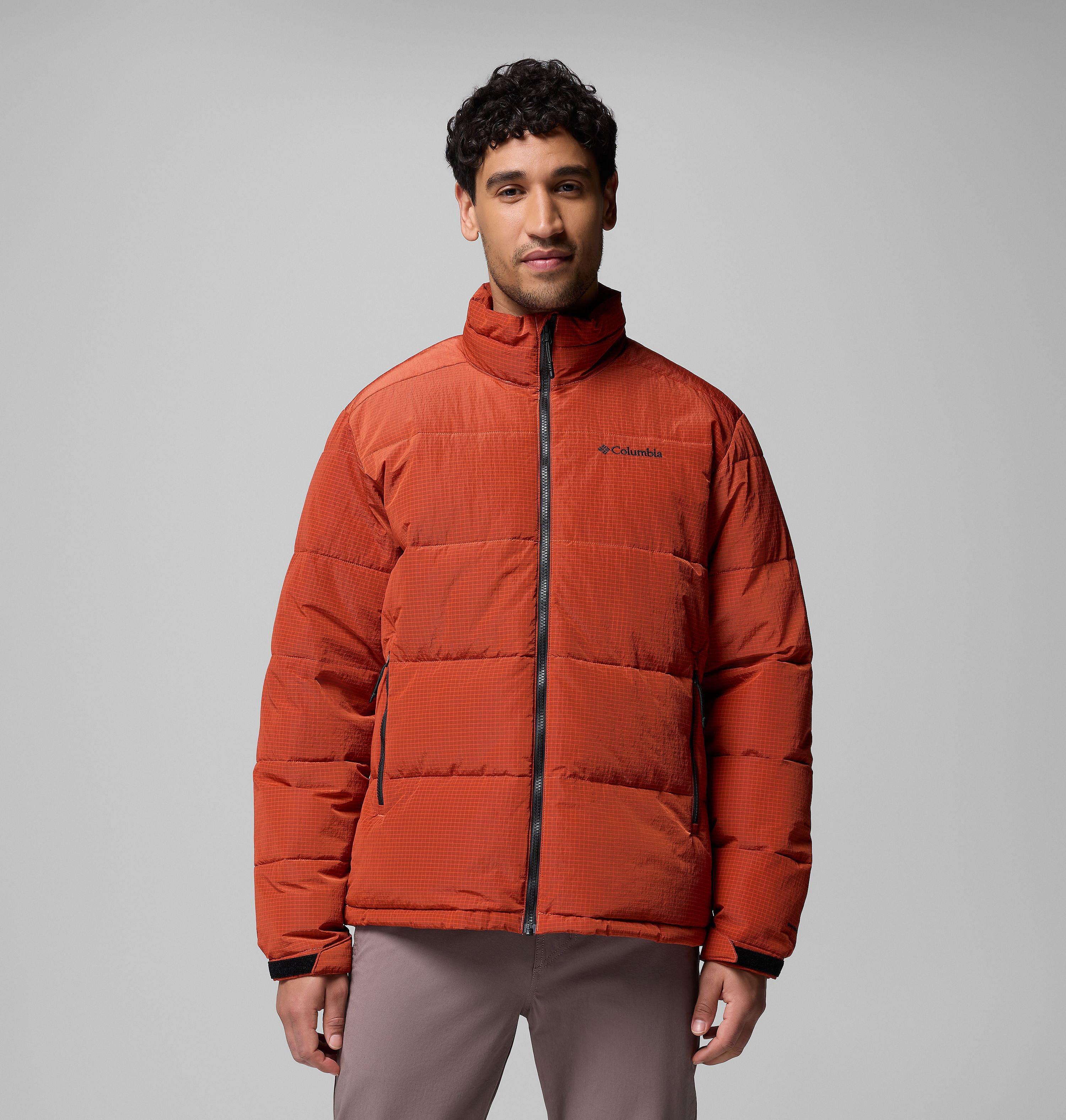 Columbia Sportswear Men's Orange Columbia - Pike Lake™ Novelty Puffer Jacket - Zing Extra Large