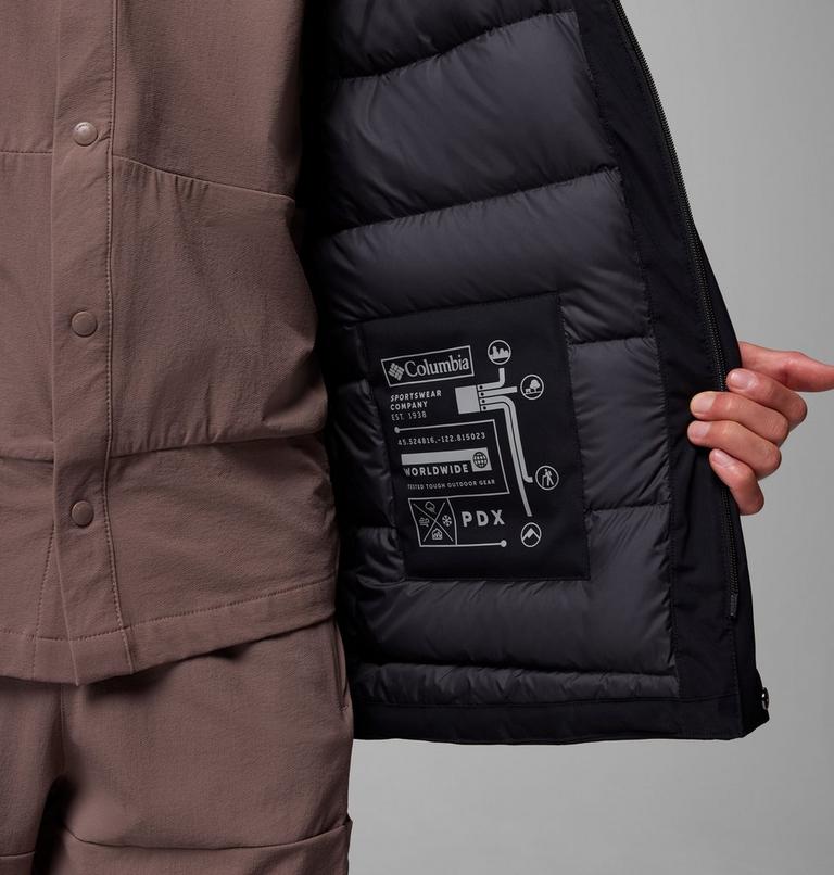Parka impermeable de plumón Street Heights para hombre, Color: Black, image 10