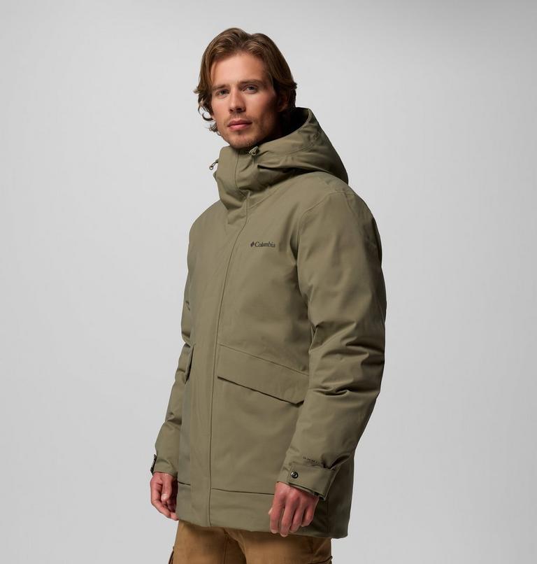 Parka impermeable de plumón Street Heights para hombre, Color: Stone Green, image 4