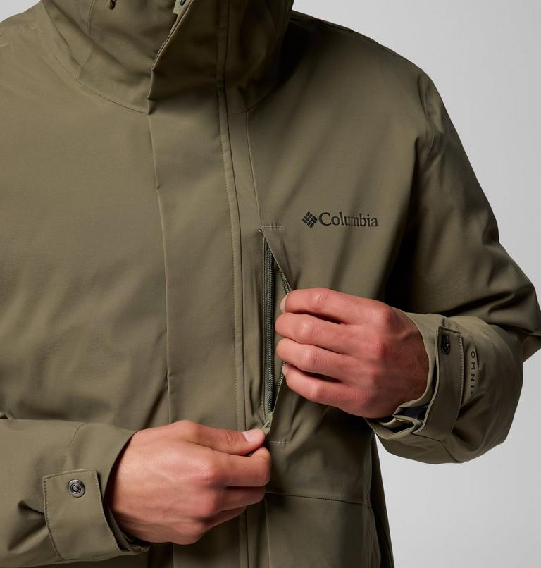 Parka impermeable de plumón Street Heights para hombre, Color: Stone Green, image 6