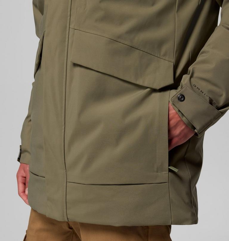 Parka impermeable de plumón Street Heights para hombre, Color: Stone Green, image 7