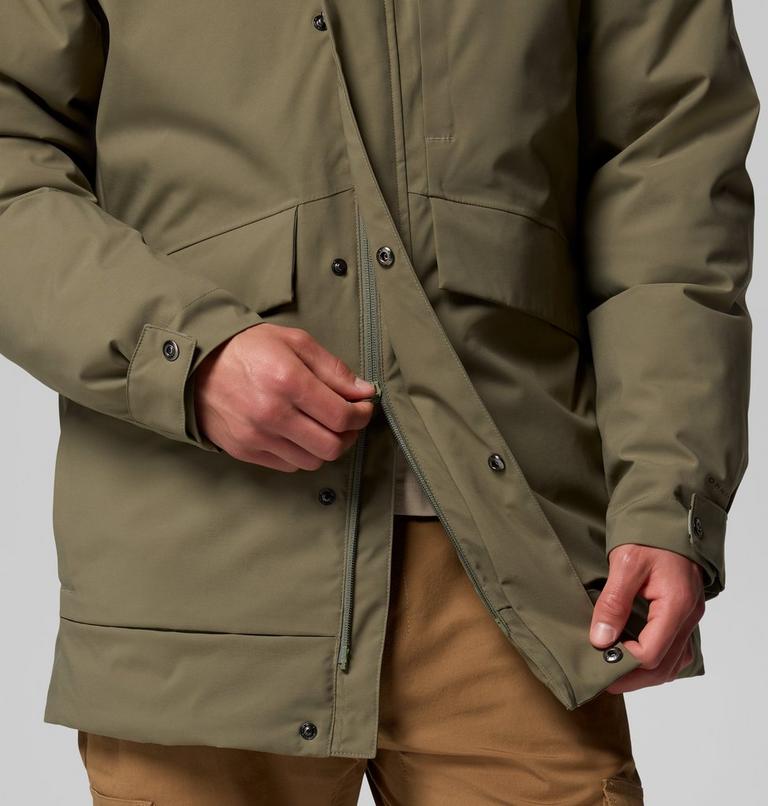 Parka impermeable de plumón Street Heights para hombre, Color: Stone Green, image 8