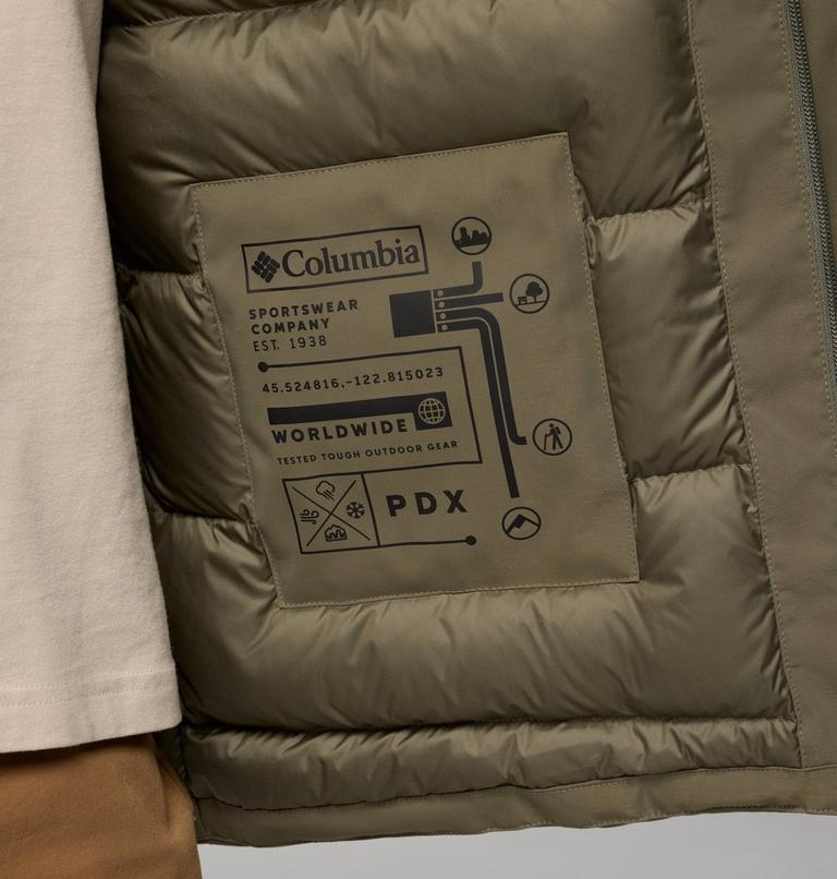 Parka impermeable de plumón Street Heights para hombre, Color: Stone Green, image 9