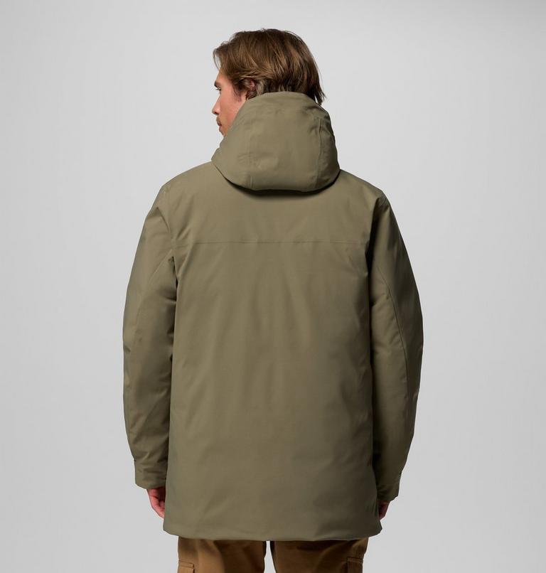 Parka impermeable de plumón Street Heights para hombre, Color: Stone Green, image 3