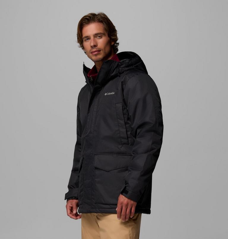 Parka aislante con capucha Pines Lake para hombre, Color: Black, image 4