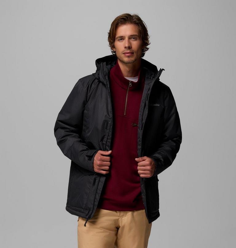 Parka aislante con capucha Pines Lake para hombre, Color: Black, image 5
