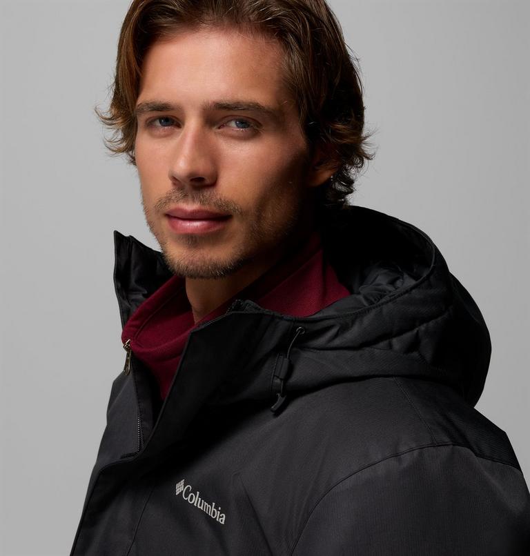 Parka aislante con capucha Pines Lake para hombre, Color: Black, image 6