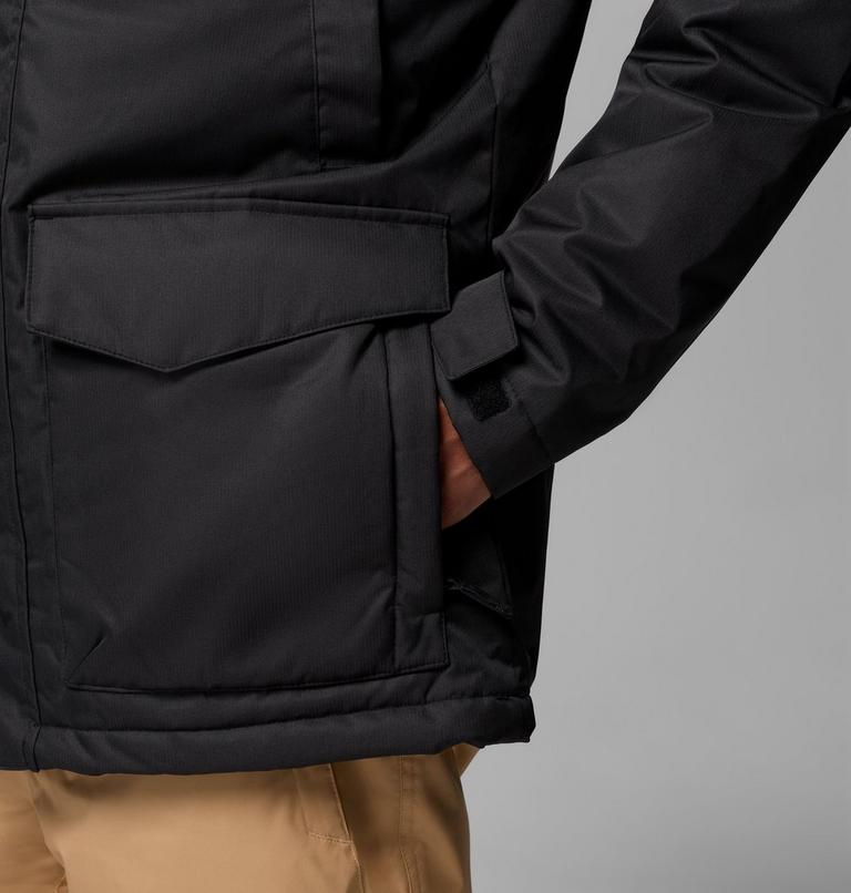 Parka aislante con capucha Pines Lake para hombre, Color: Black, image 8