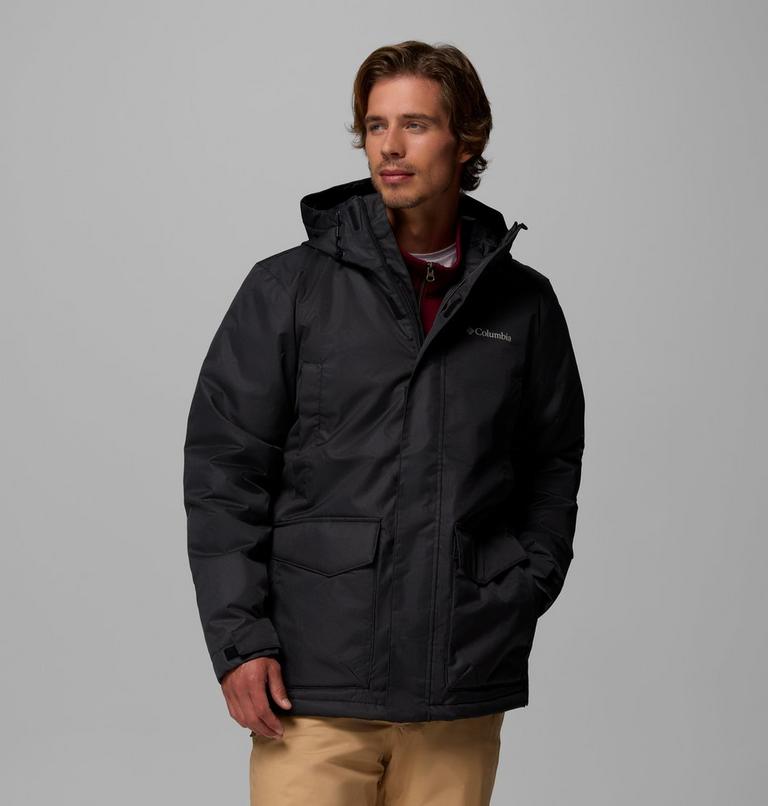 Parka aislante con capucha Pines Lake para hombre, Color: Black, image 1