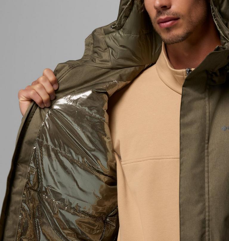 Parka aislante con capucha Pines Lake para hombre, Color: Stone Green, image 6