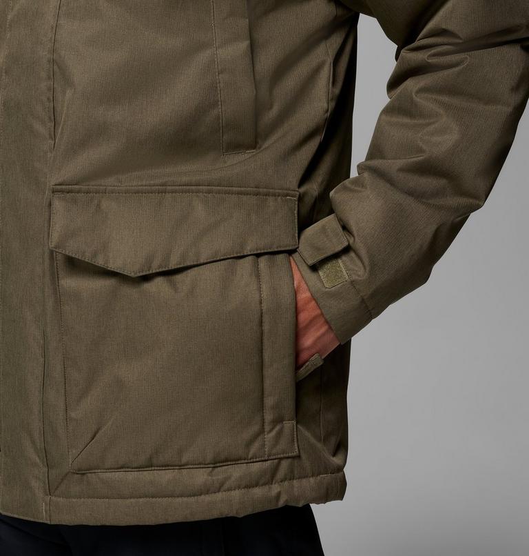 Parka aislante con capucha Pines Lake para hombre, Color: Stone Green, image 9