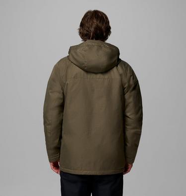 Men's Pines Lake Insulated Hooded Parka, Color: Stone Green, image 3