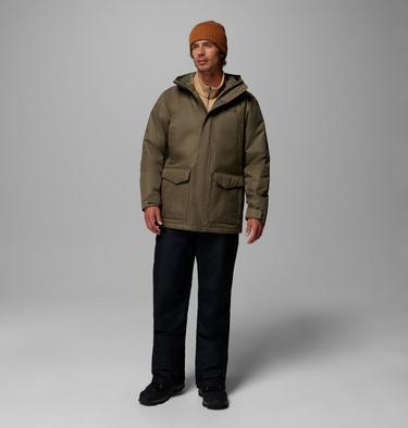 Men's Pines Lake Insulated Hooded Parka, Color: Stone Green, image 2