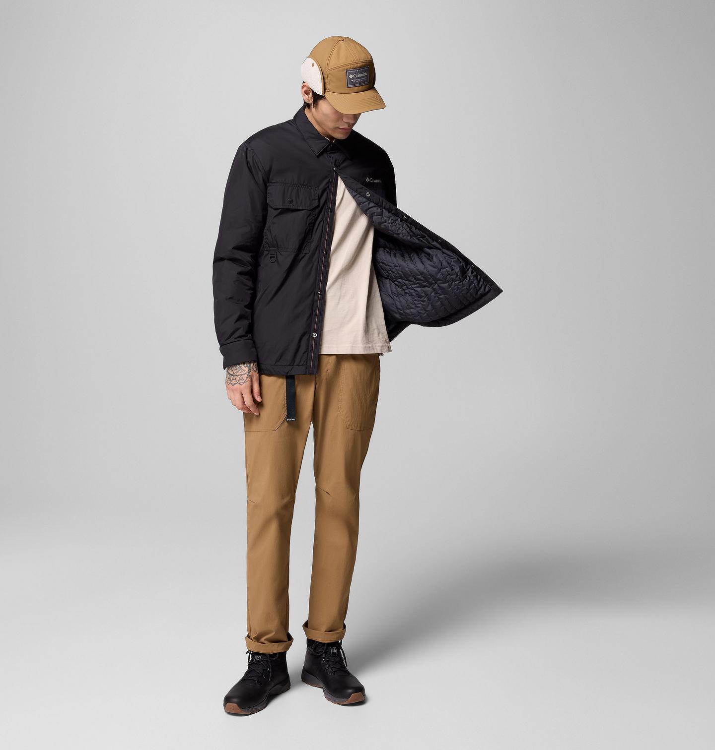 Мужская куртка Columbia Landroamer Shirt Jacket, цвет: Чёрный — фото 2