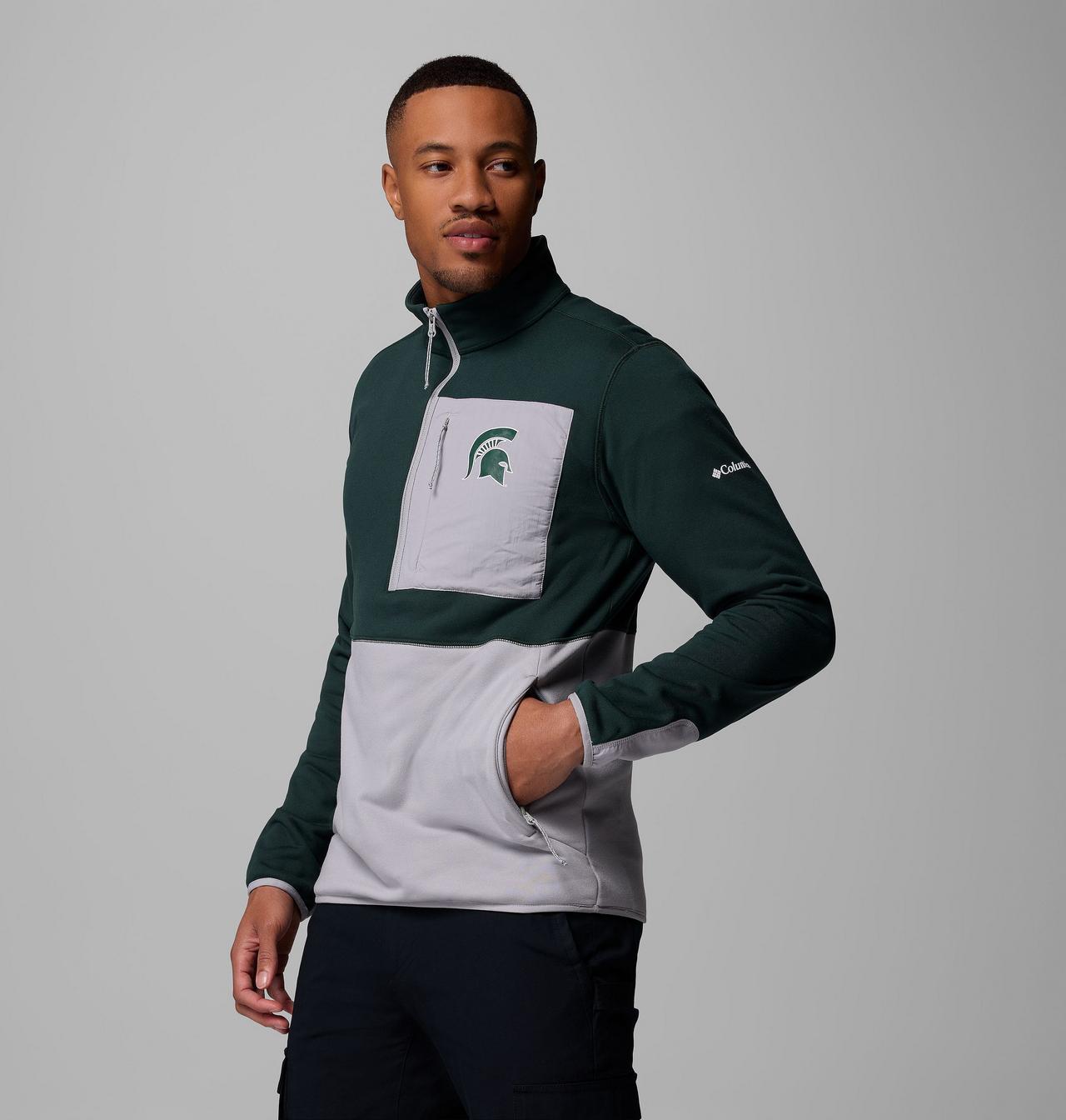 Men's Collegiate Columbia Hike™ Half Zip Jacket - Michigan State 4