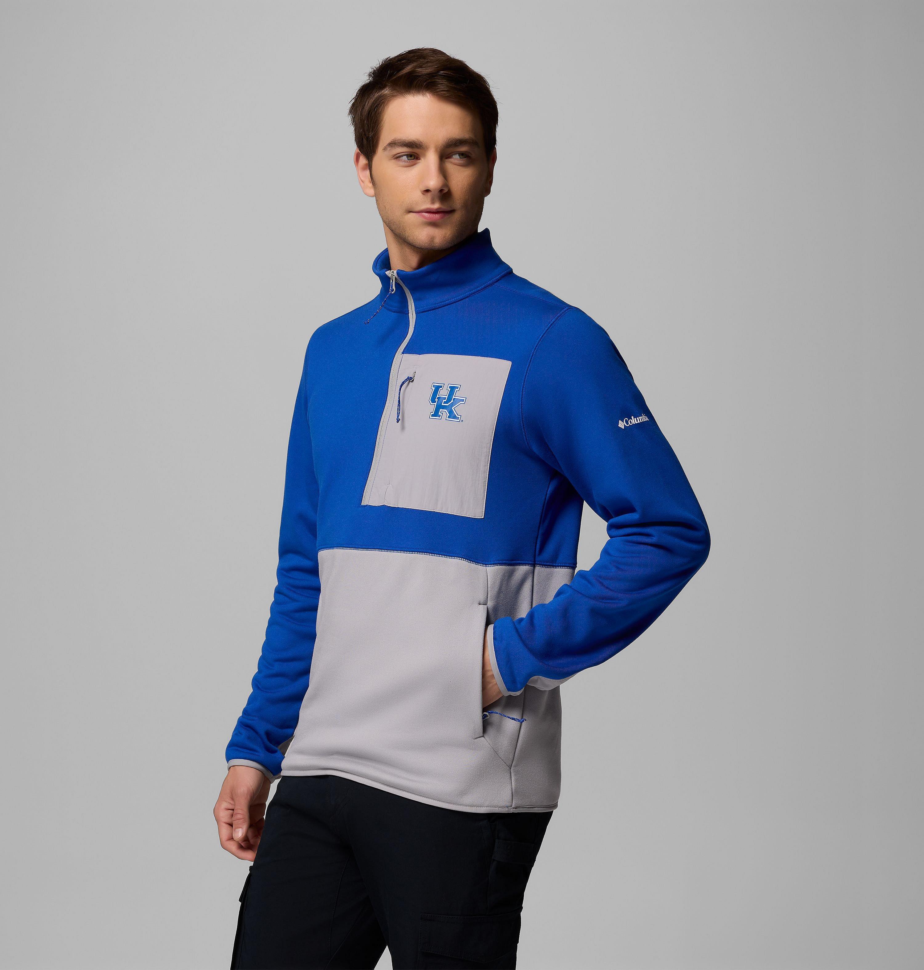 Men's Collegiate Columbia Hike Half Zip Jacket - Kentucky 4