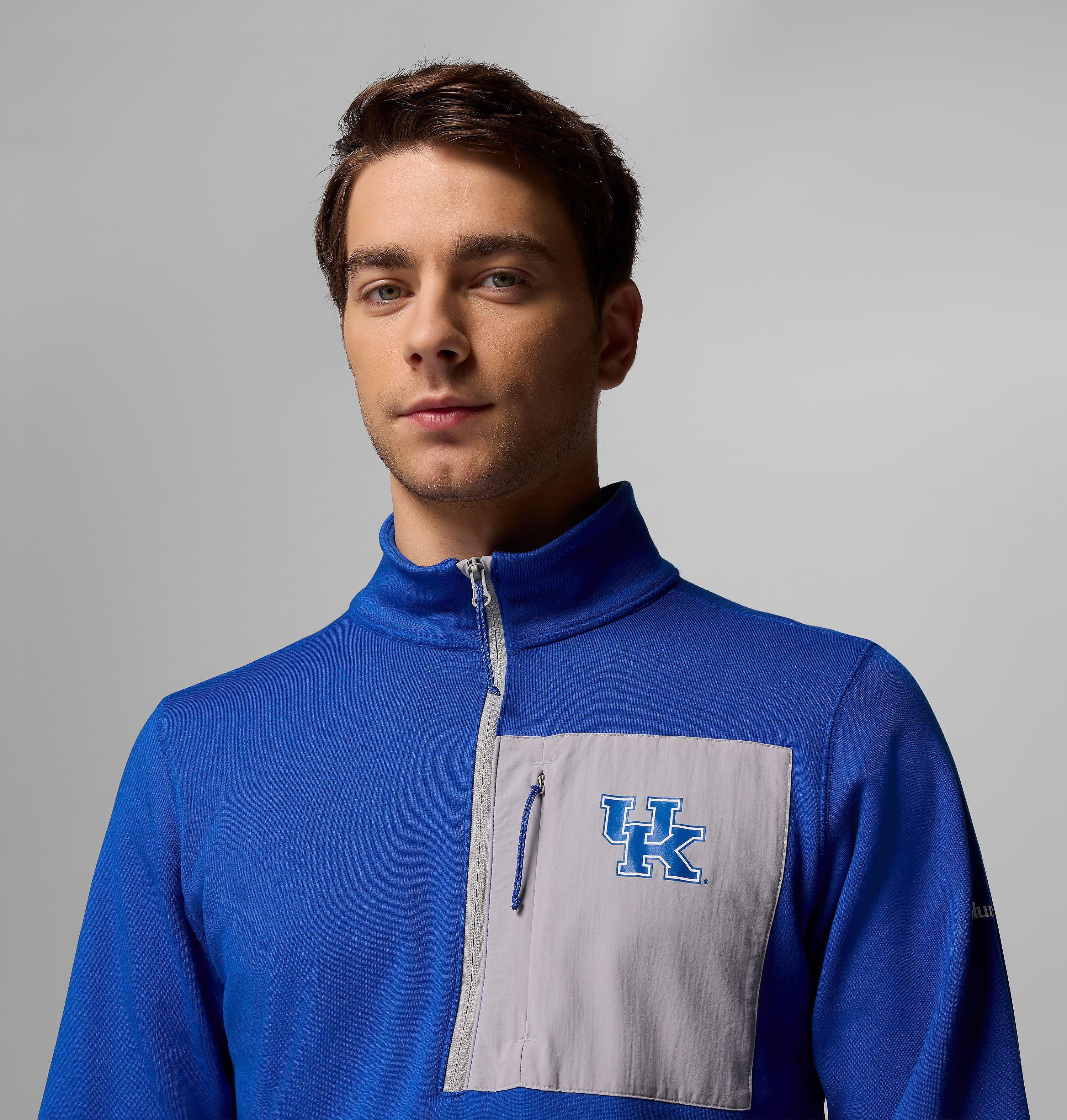 Men's Collegiate Columbia Hike Half Zip Jacket - Kentucky 5