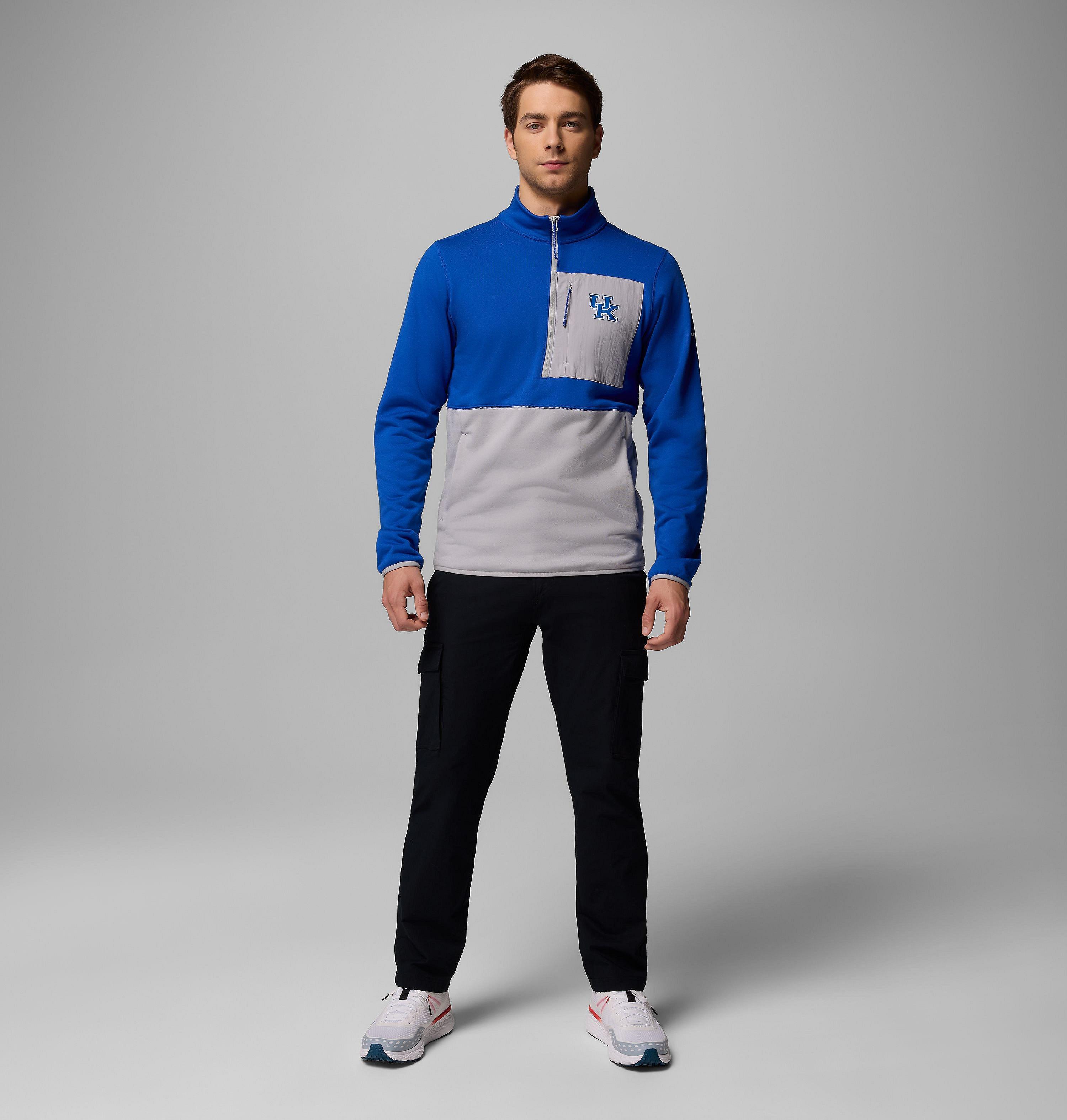 Men's Collegiate Columbia Hike Half Zip Jacket - Kentucky 2