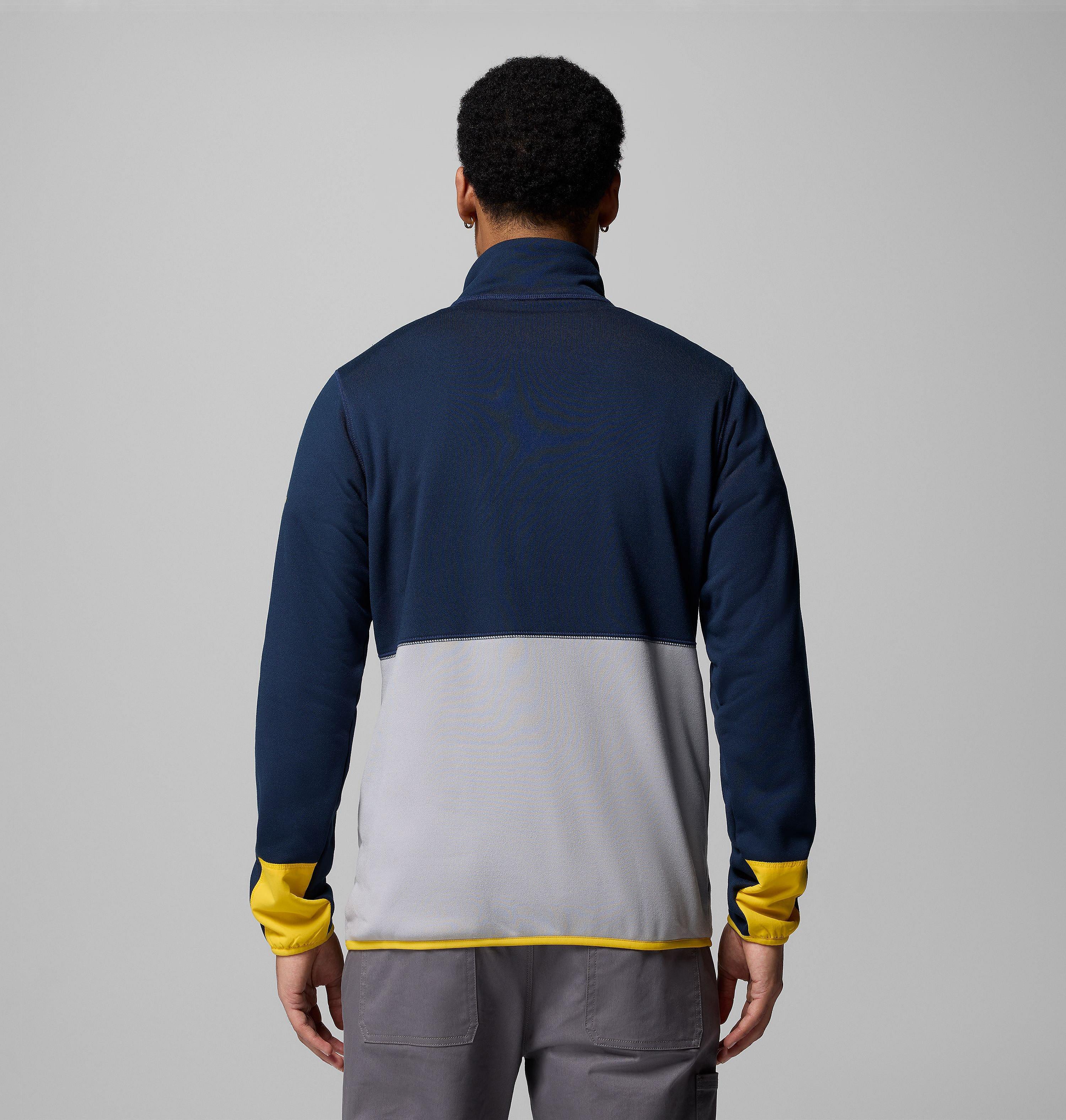 Men's Collegiate Columbia Hike Half Zip Jacket - Michigan 3