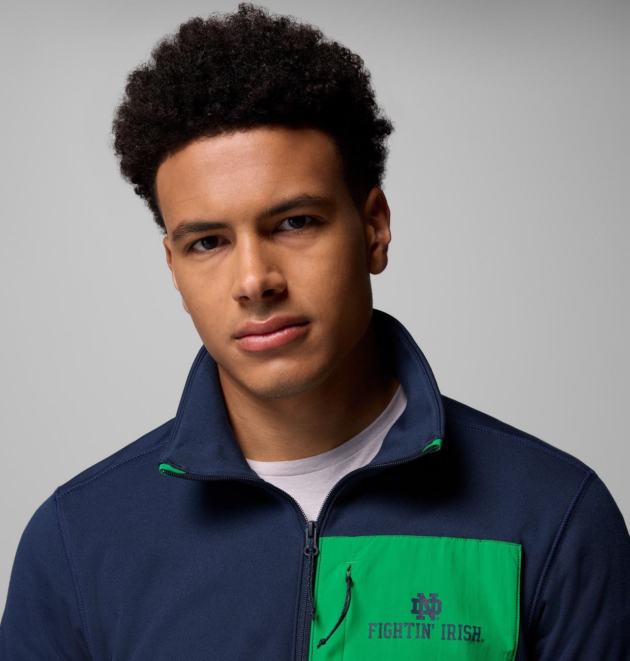 Men's Collegiate Columbia Hike™ Half Zip Jacket - Notre Dame 5