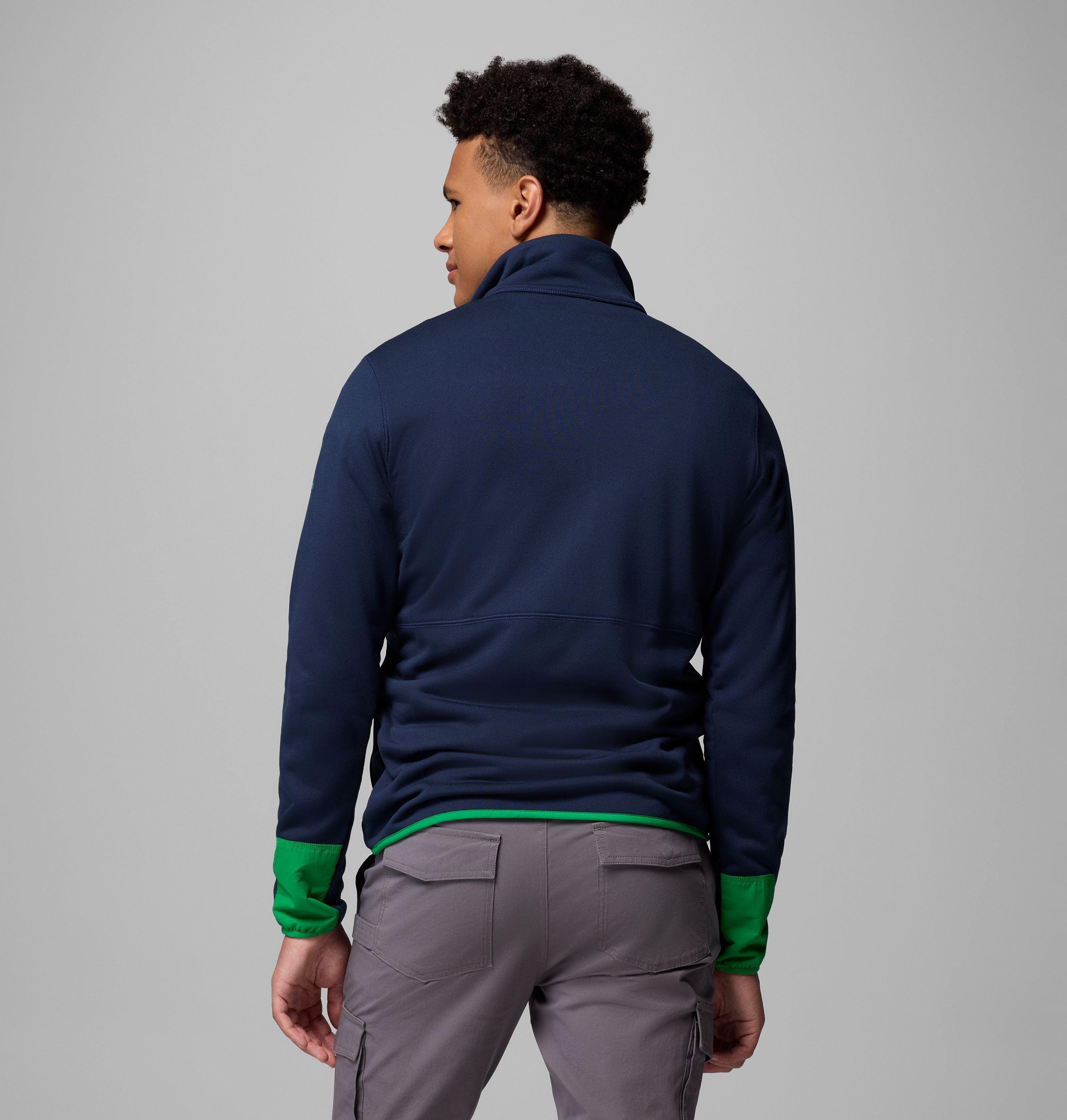 Men's Collegiate Columbia Hike Half Zip Jacket - Notre Dame 3