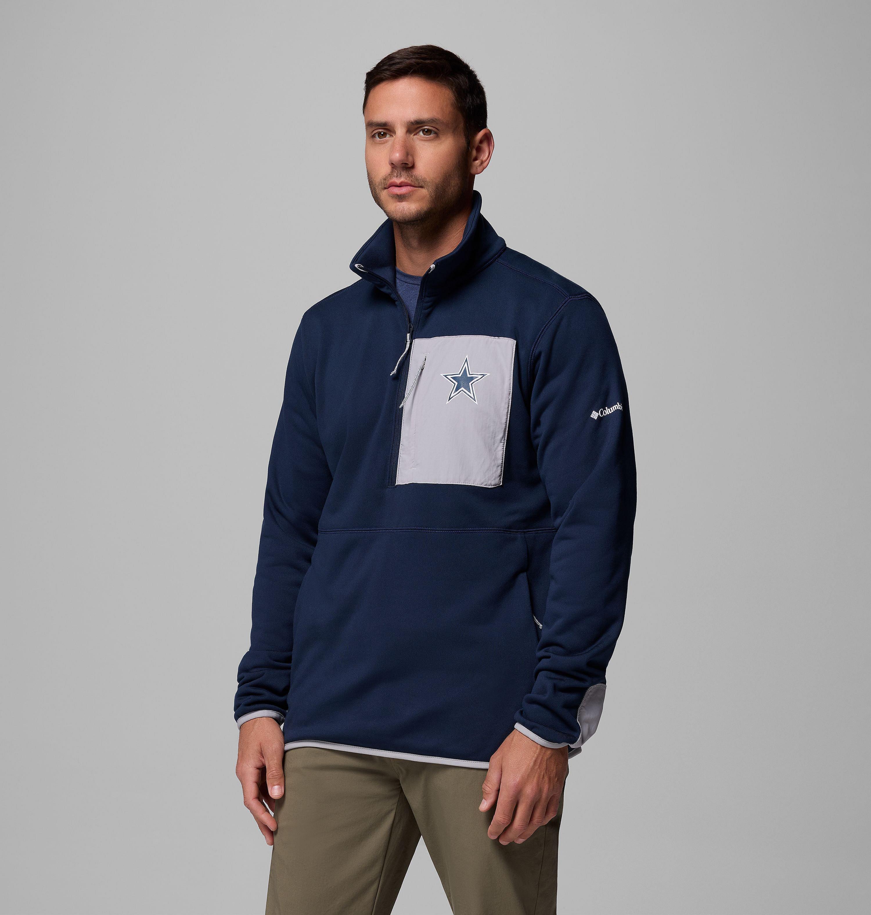 Men's Collegiate Columbia Hike Half Zip Jacket - Dallas Cowboys 4