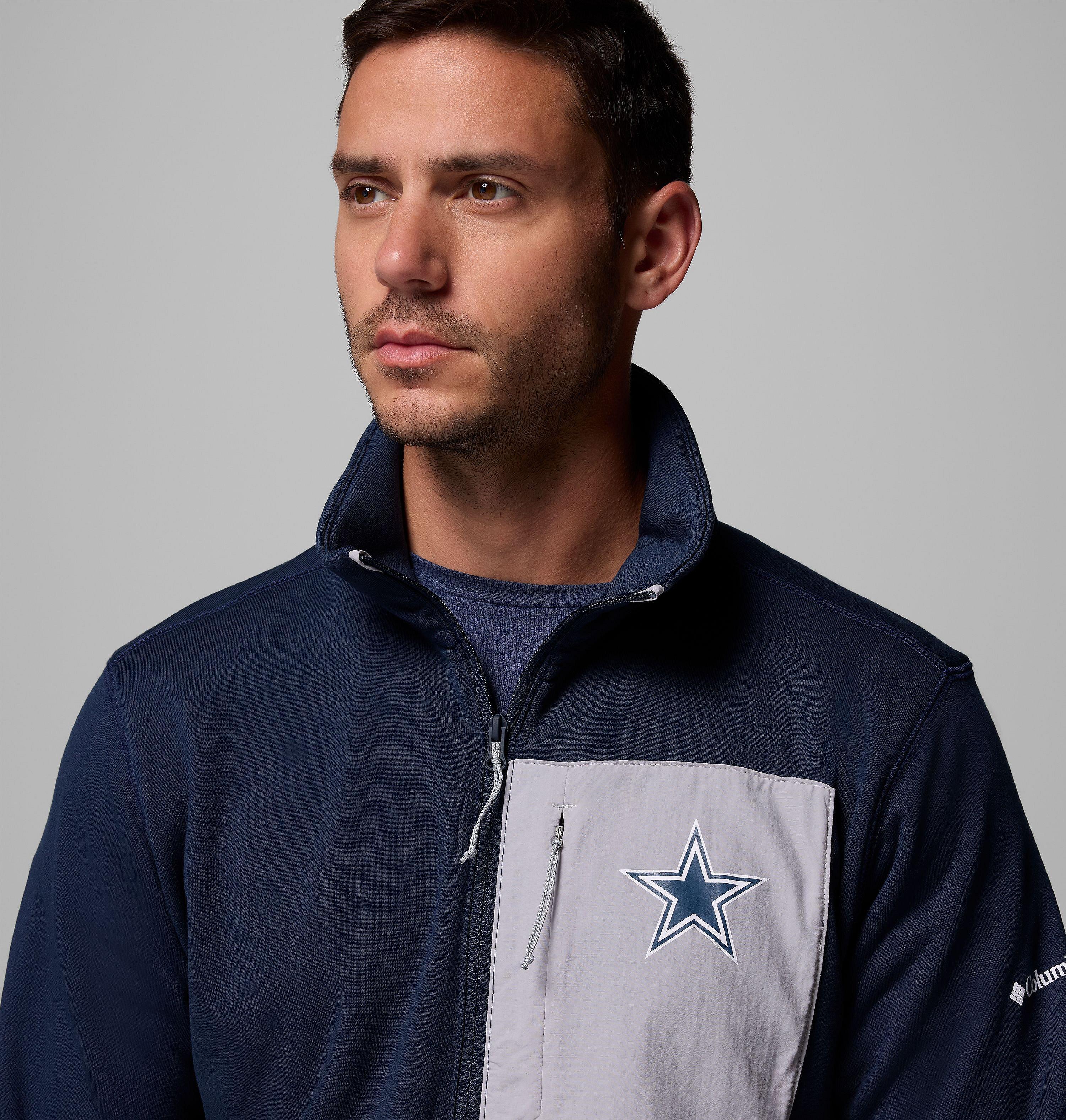 Men's Collegiate Columbia Hike Half Zip Jacket - Dallas Cowboys 5