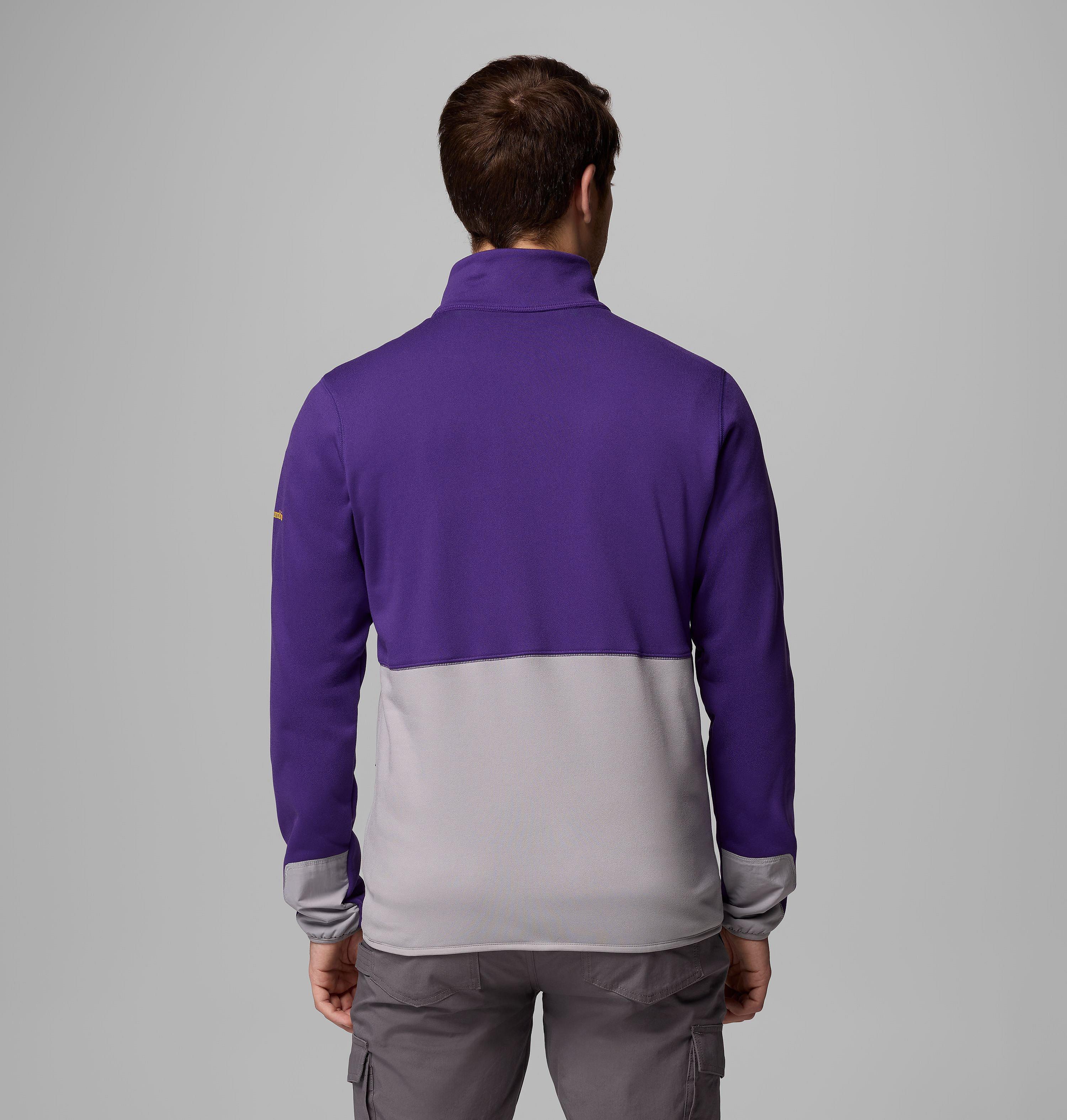 Men's Collegiate Columbia Hike Half Zip Jacket - LSU 3
