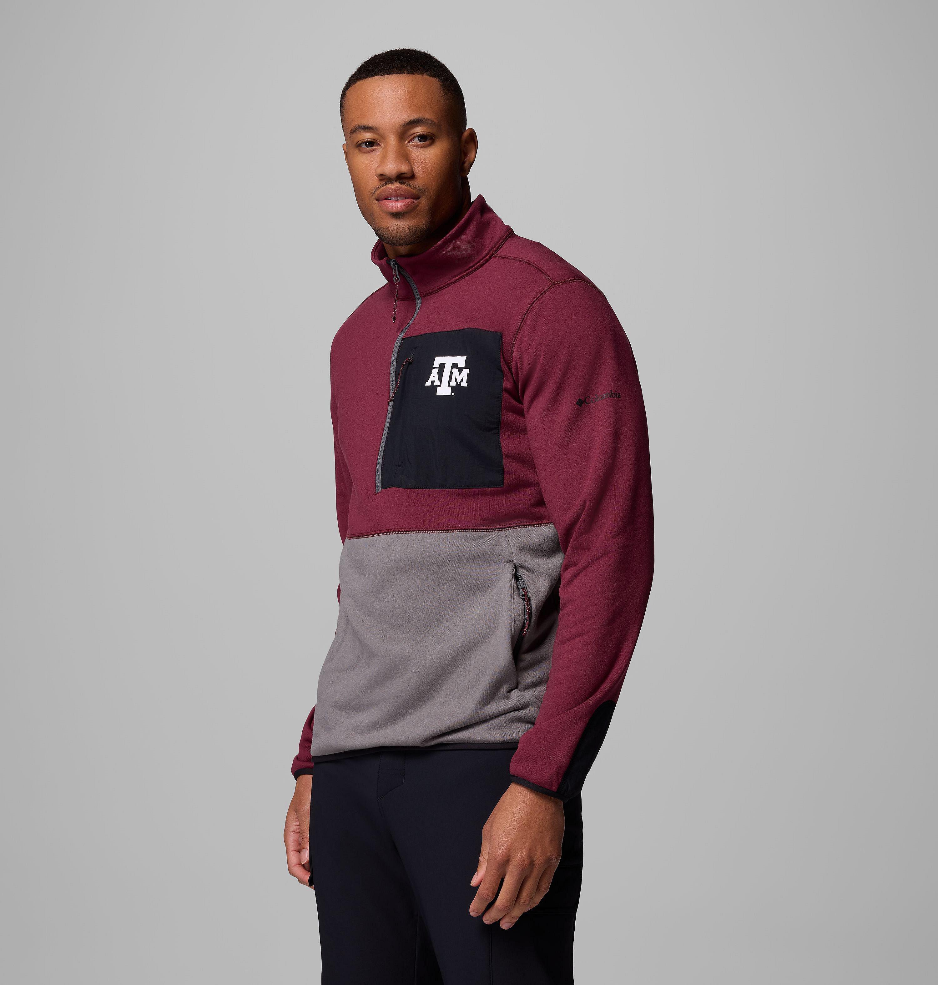 Men's Collegiate Columbia Hike Half Zip Jacket - Texas A&M 4