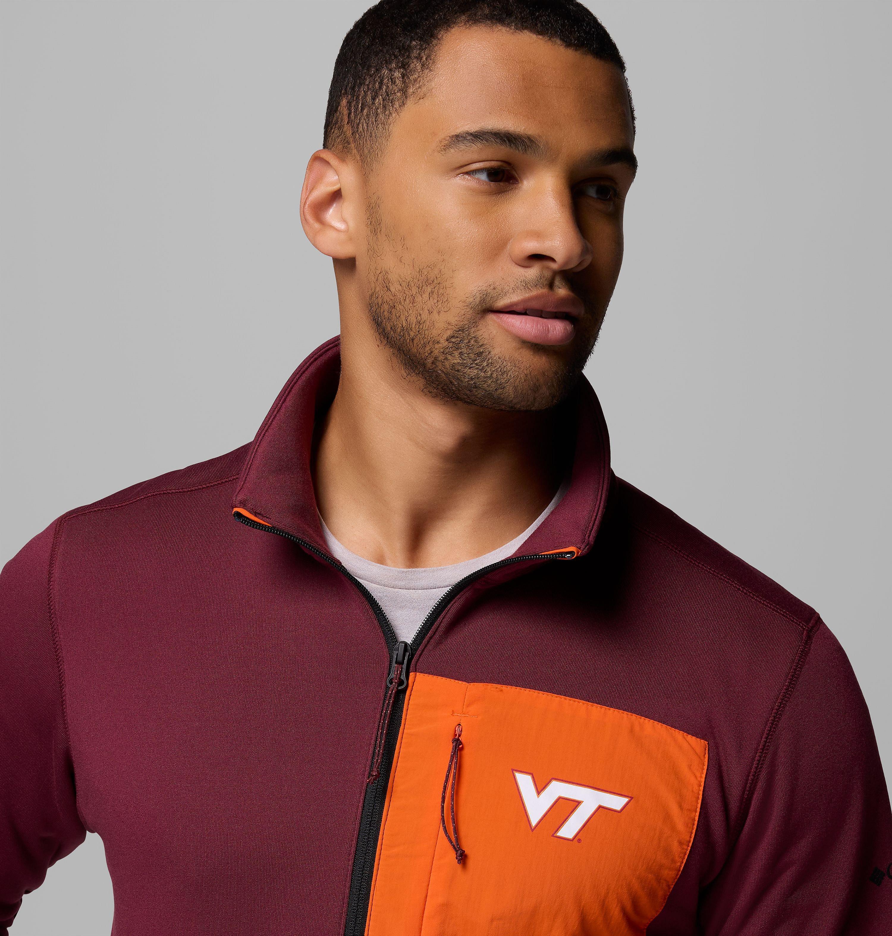 Men's Collegiate Columbia Hike Half Zip Jacket - Virginia Tech 5