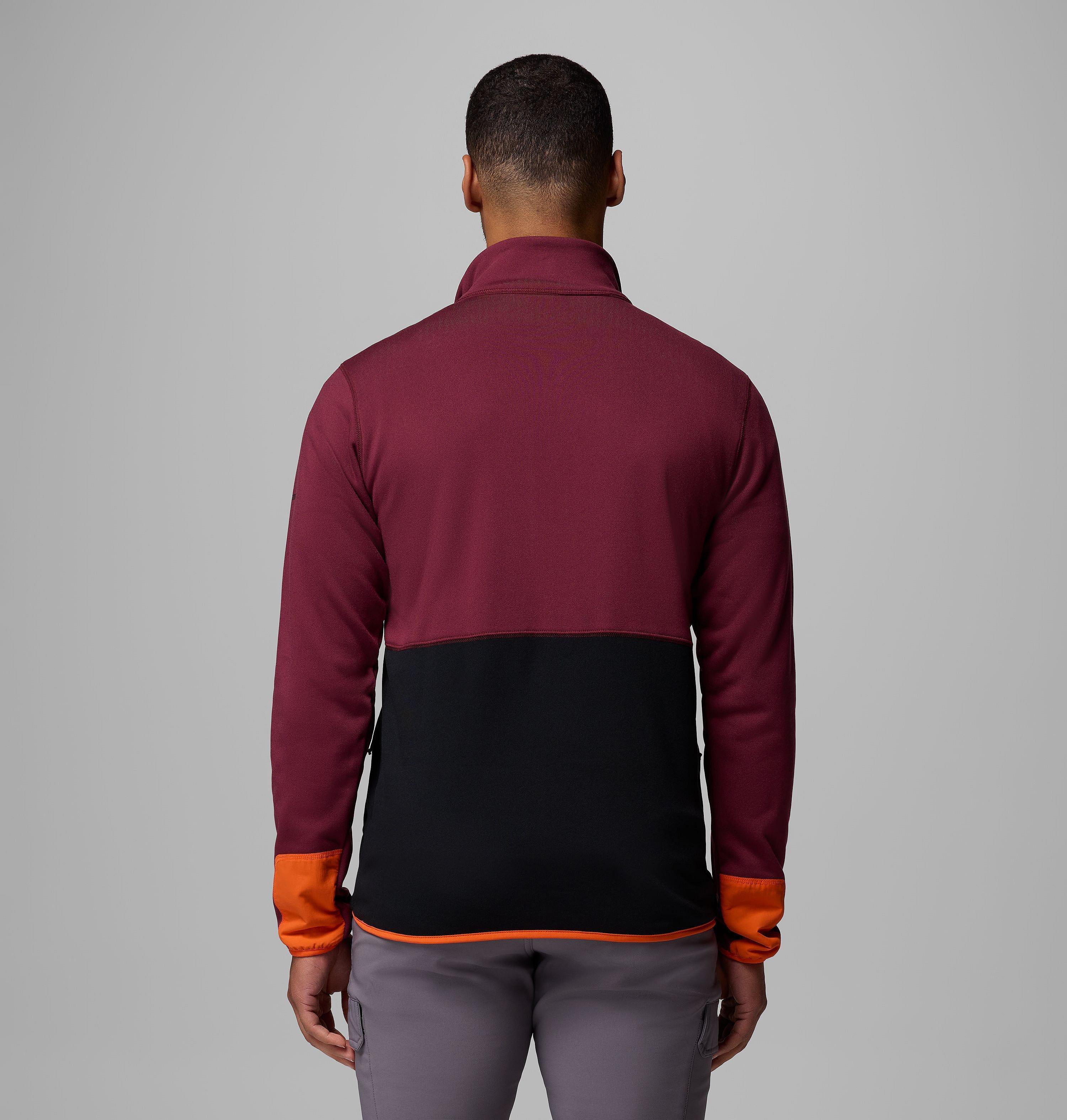Men's Collegiate Columbia Hike Half Zip Jacket - Virginia Tech 3