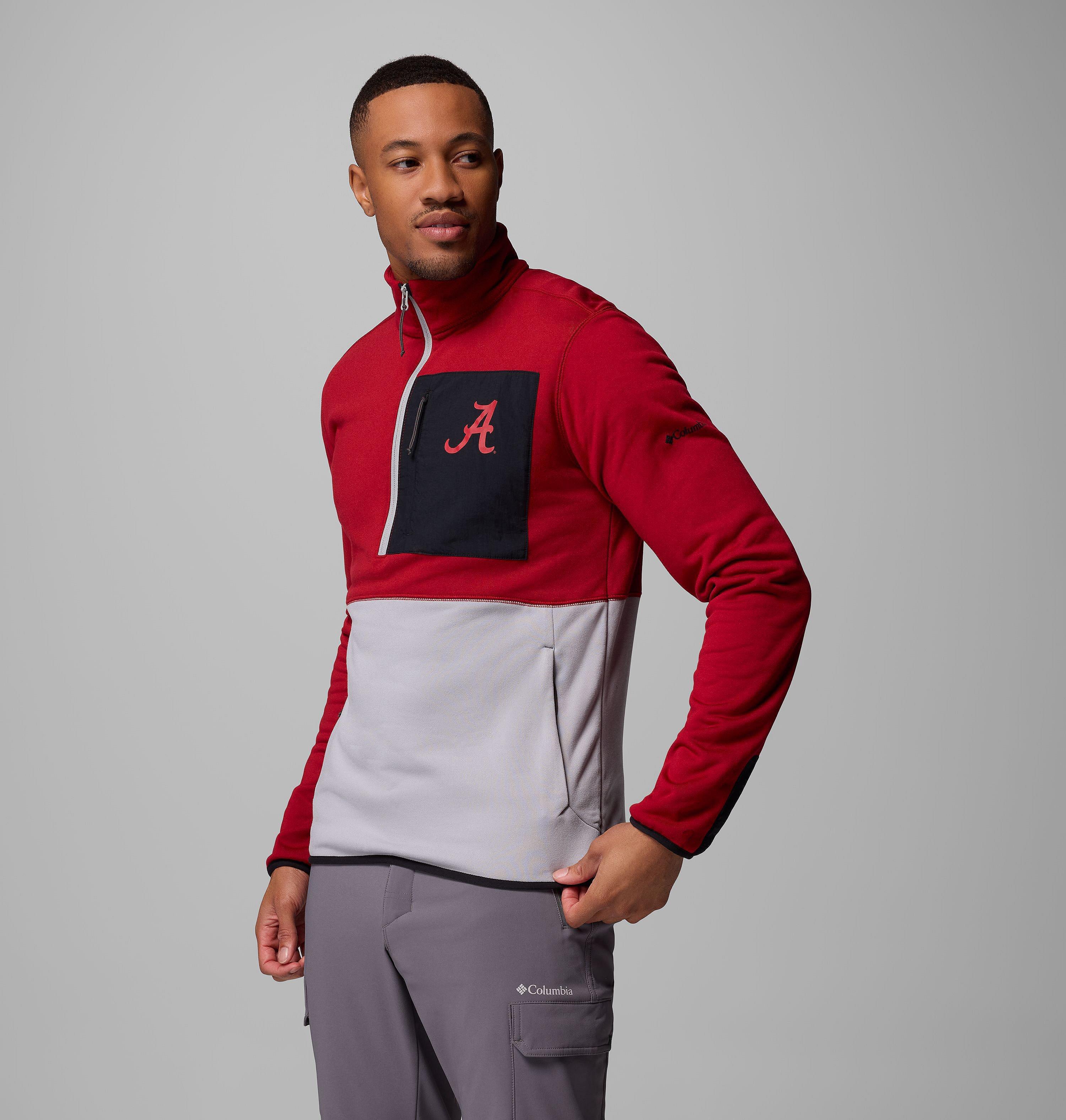 Men's Collegiate Columbia Hike Half Zip Jacket - Alabama 4