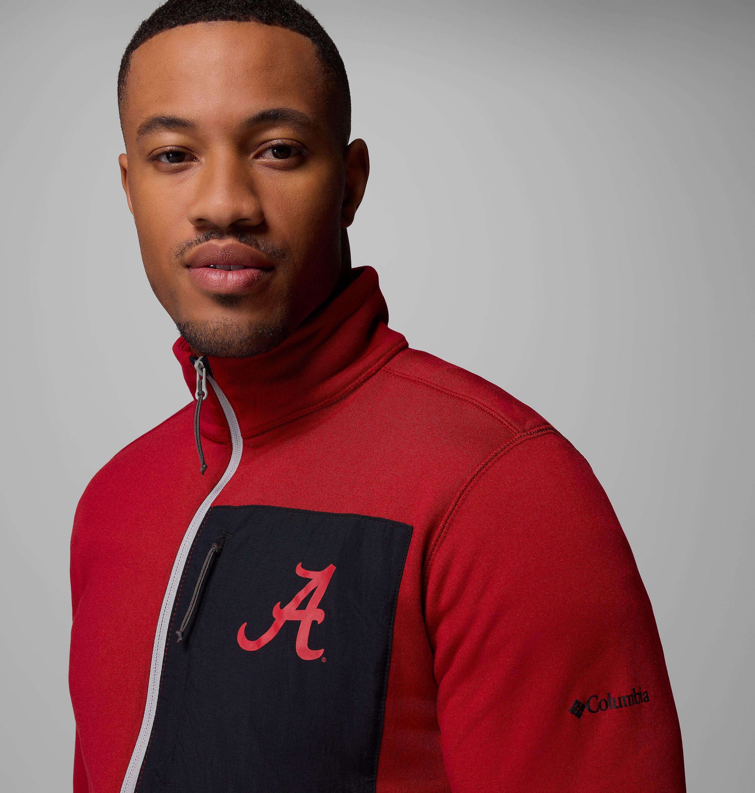 Men's Collegiate Columbia Hike Half Zip Jacket - Alabama 5