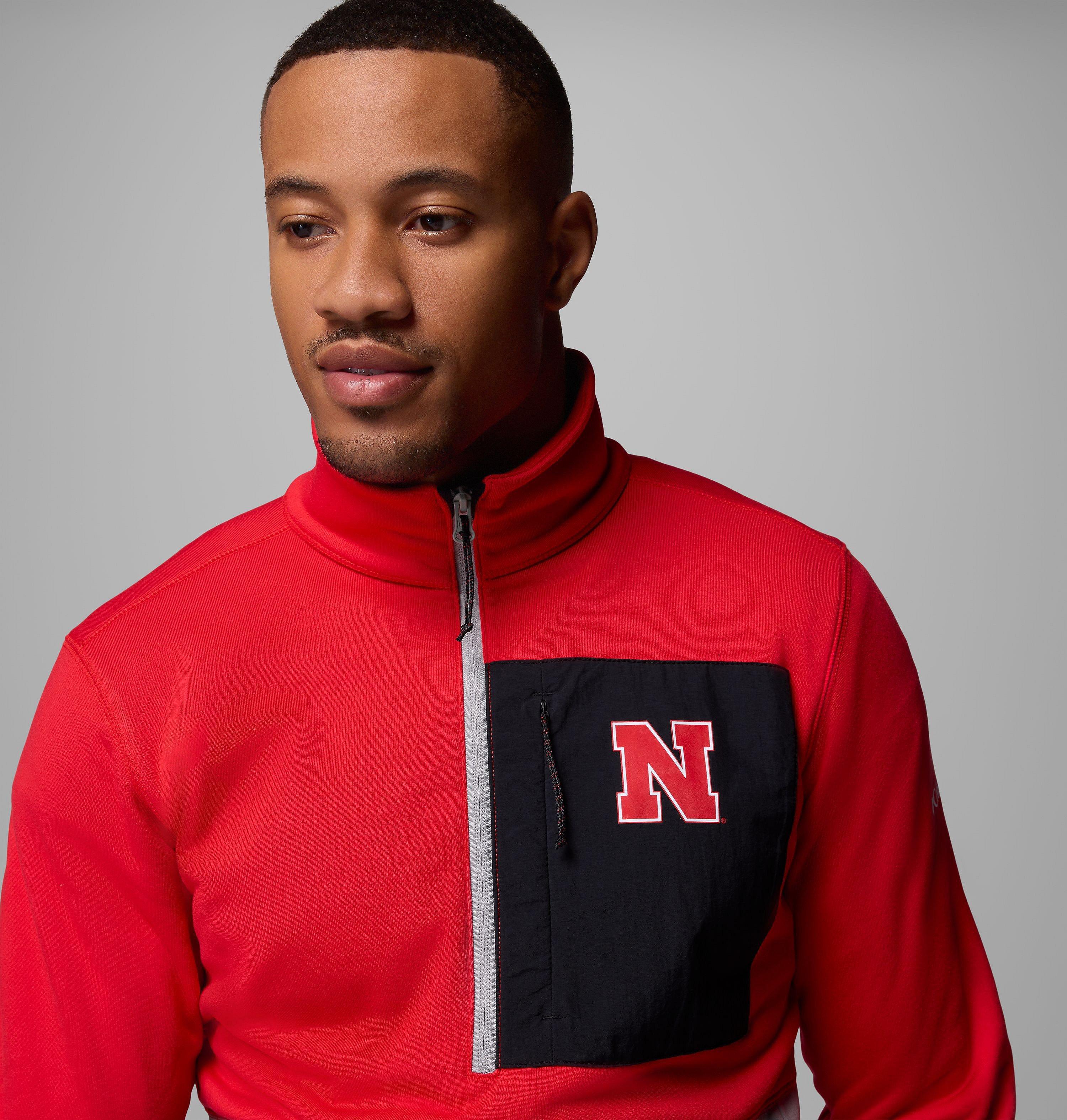 Men's Collegiate Columbia Hike Half Zip Jacket - Nebraska 5