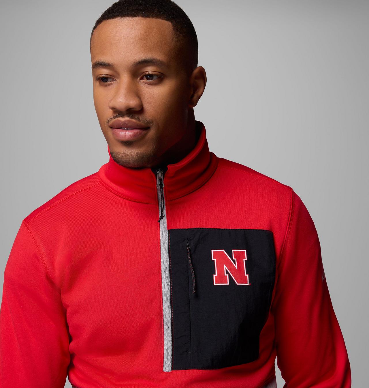 Men's Collegiate Columbia Hike™ Half Zip Jacket - Nebraska 5