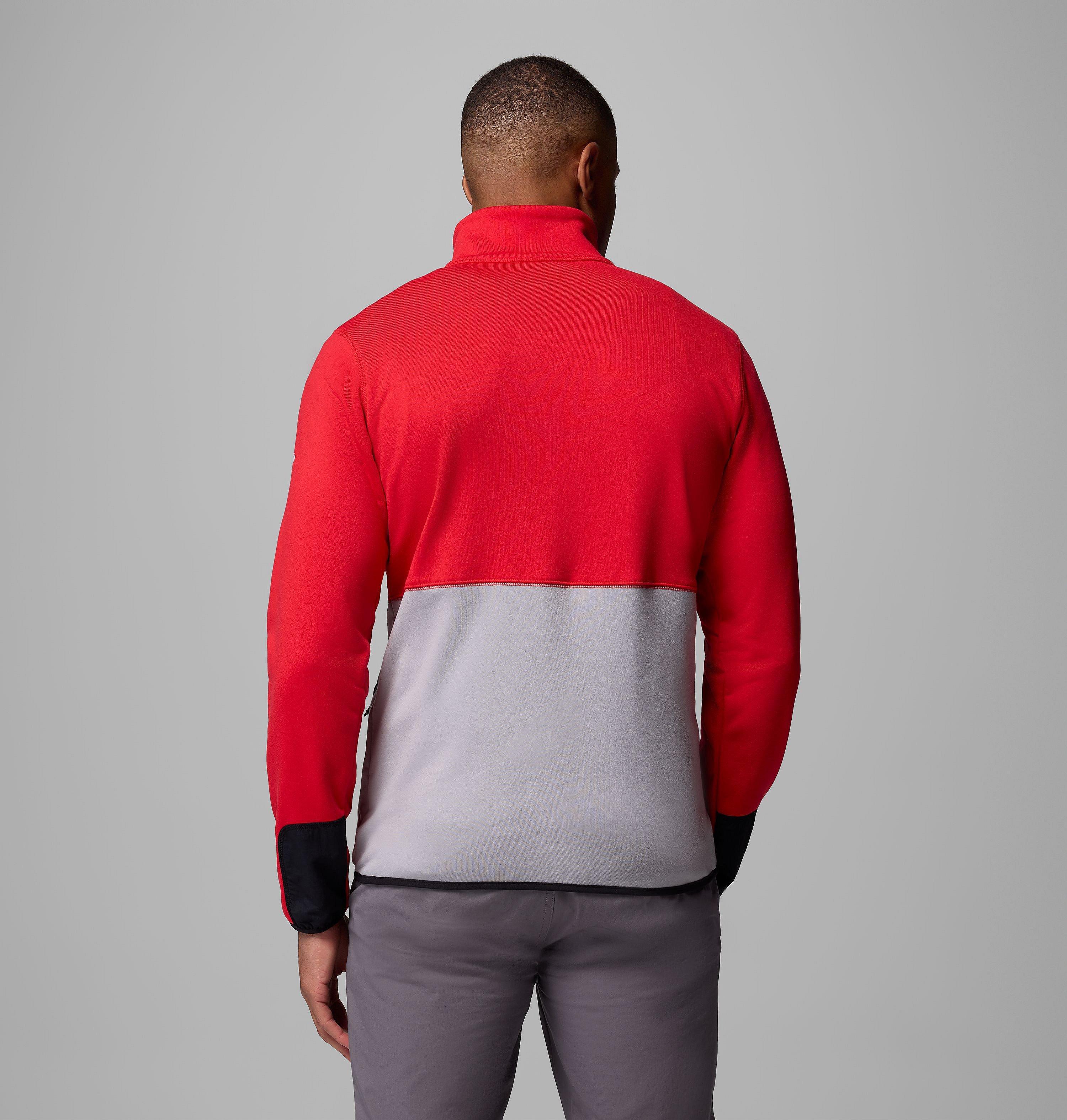 Men's Collegiate Columbia Hike Half Zip Jacket - Nebraska 3