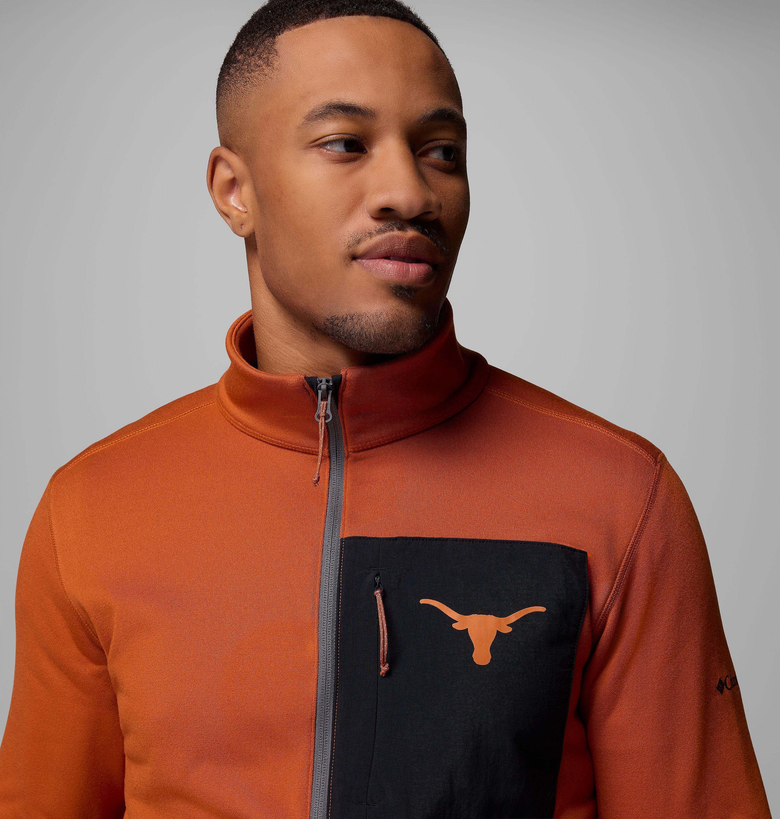 Men's Collegiate Columbia Hike Half Zip Jacket - Texas 5