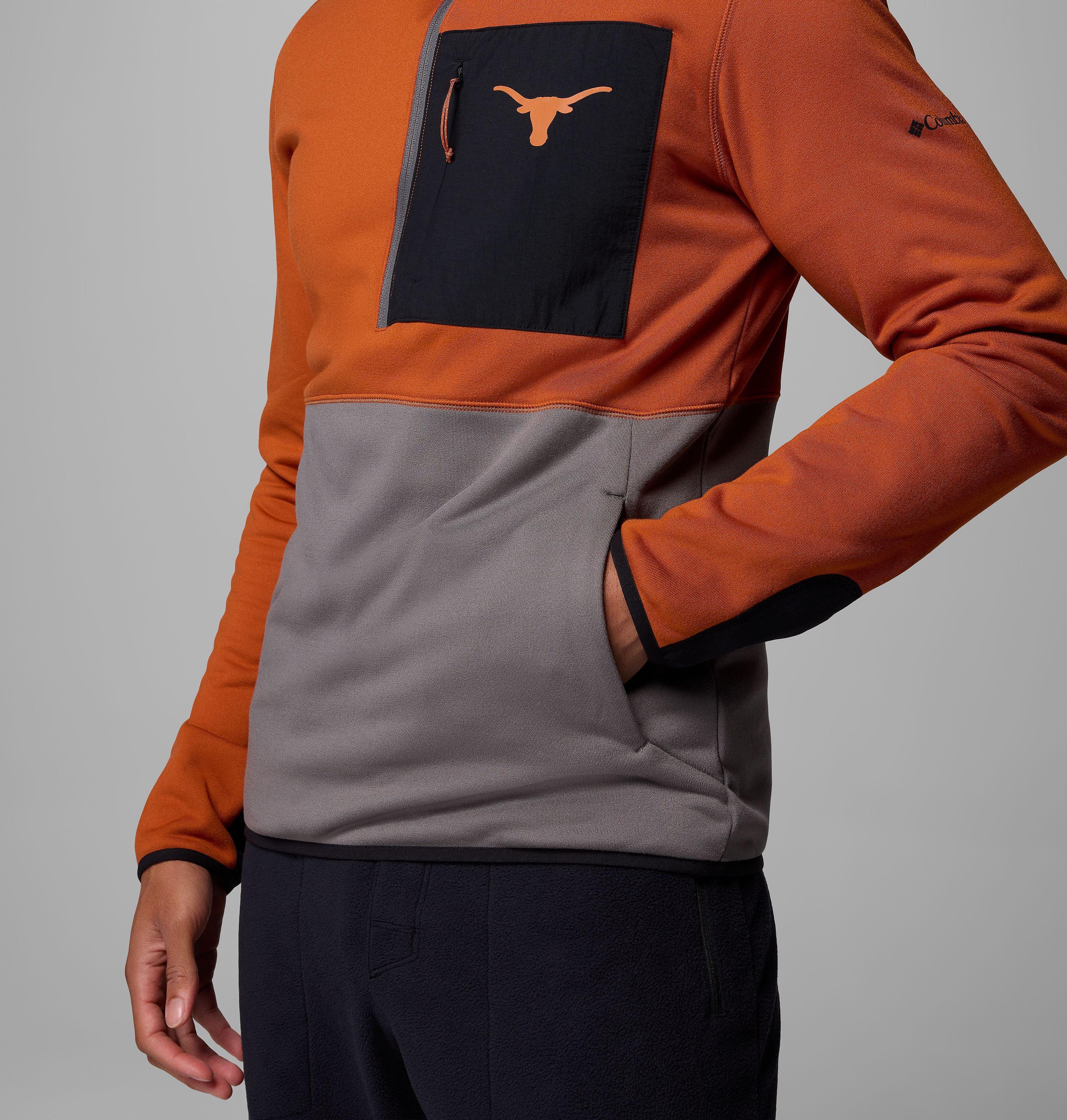 Men's Collegiate Columbia Hike Half Zip Jacket - Texas 6
