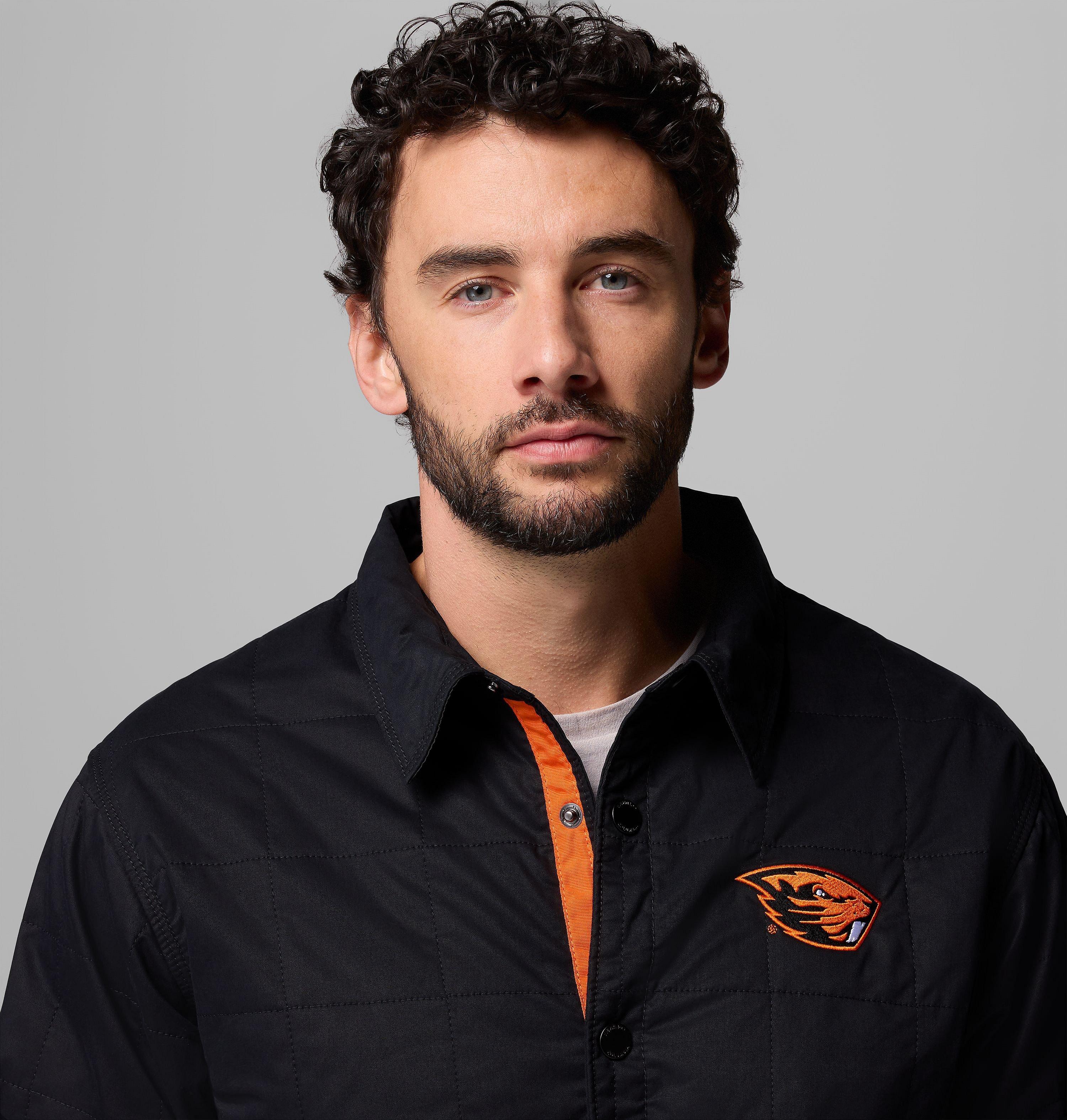 Men's Collegiate Campus Roam Quilted Shirt Jacket - Oregon State 7