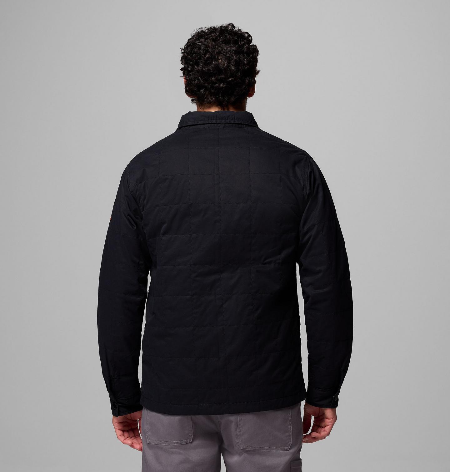 Мужская куртка Columbia Collegiate Campus Roam Quilted Shirt Jacket - Oregon State, цвет: Чёрный — фото 3