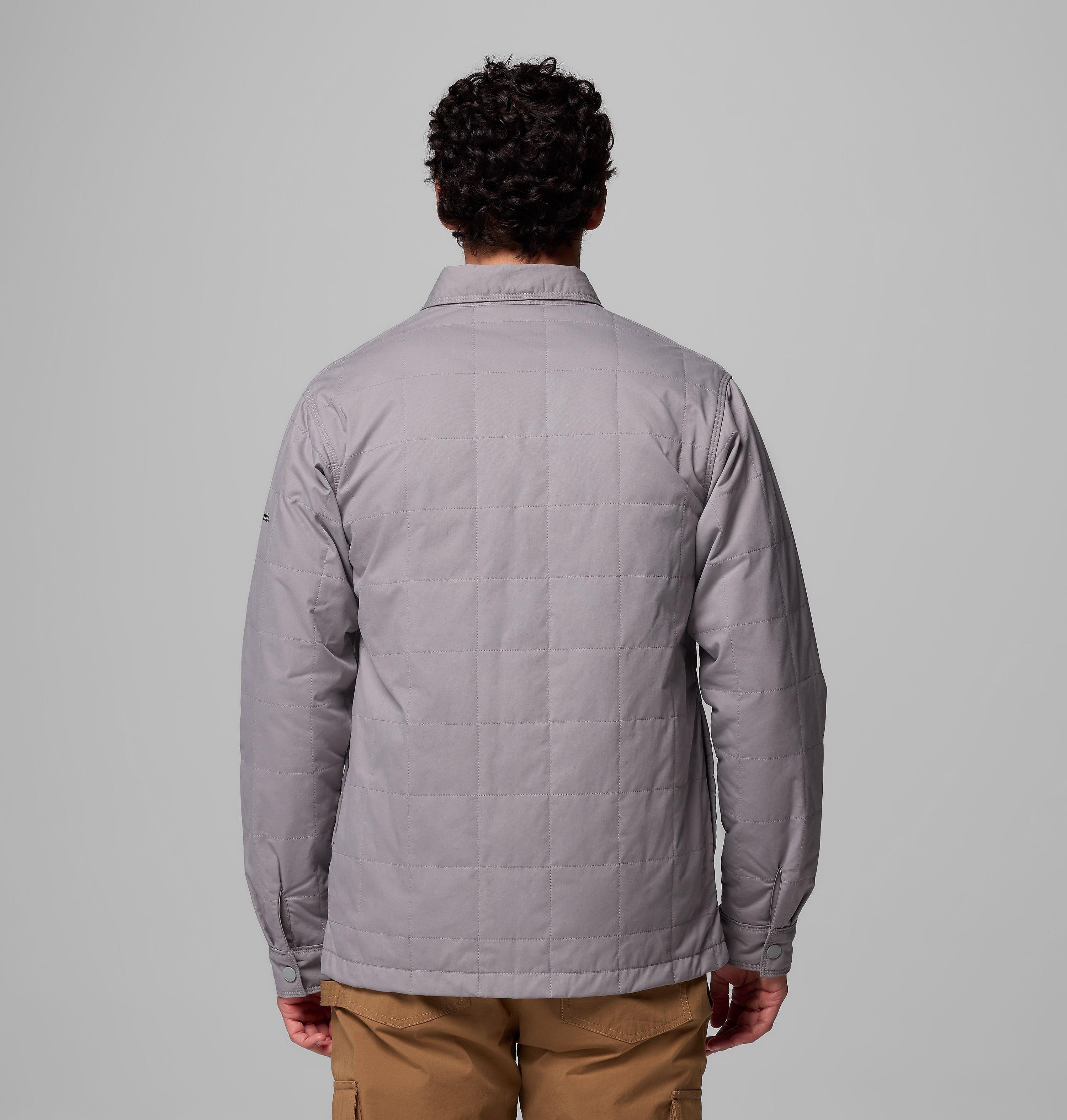 Men's Collegiate Campus Roam Quilted Shirt Jacket - Michigan State 3