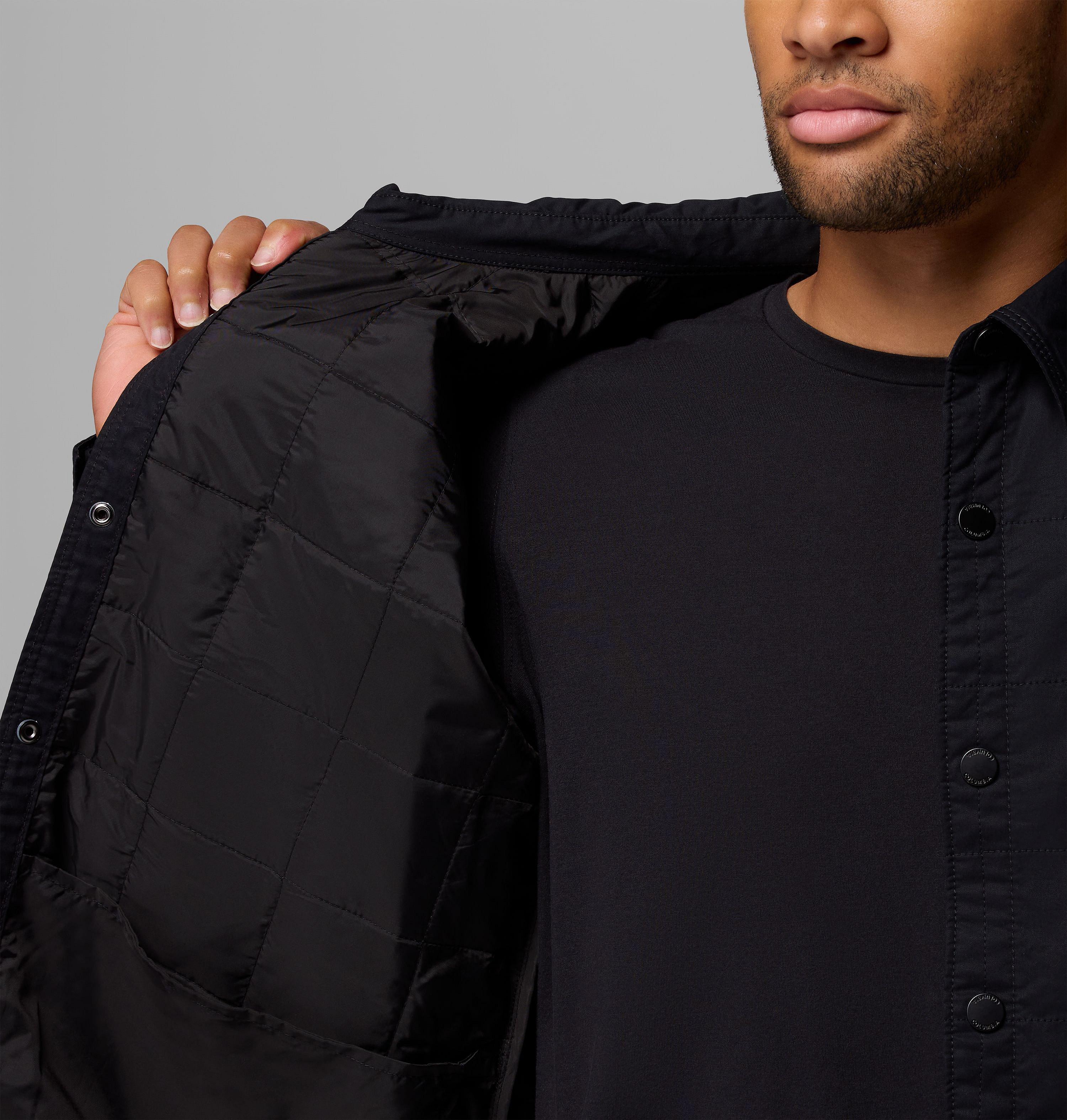 Men's Collegiate Campus Roam Quilted Shirt Jacket - Wisconsin 6