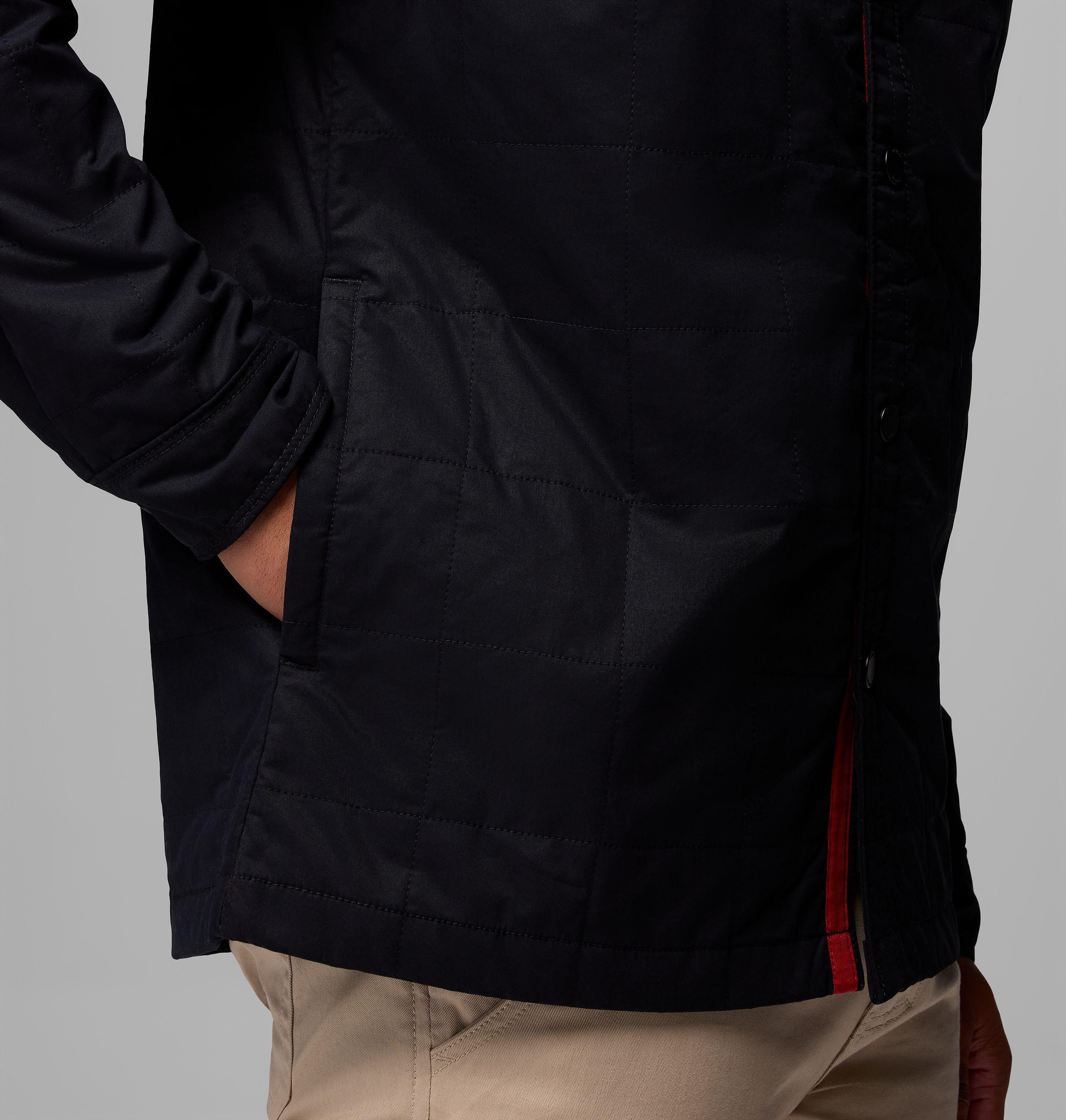 Men's Collegiate Campus Roam Quilted Shirt Jacket - Wisconsin 8