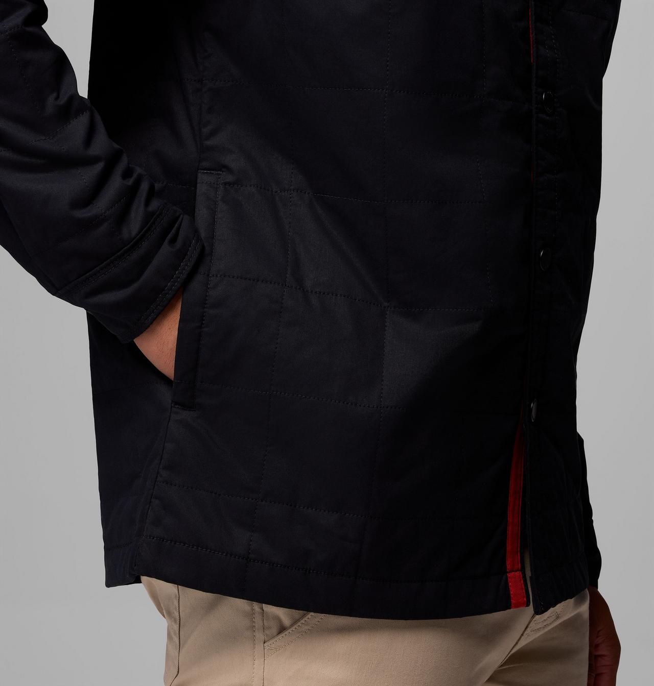 Men's Collegiate Campus Roam™ Quilted Shirt Jacket - Wisconsin 8