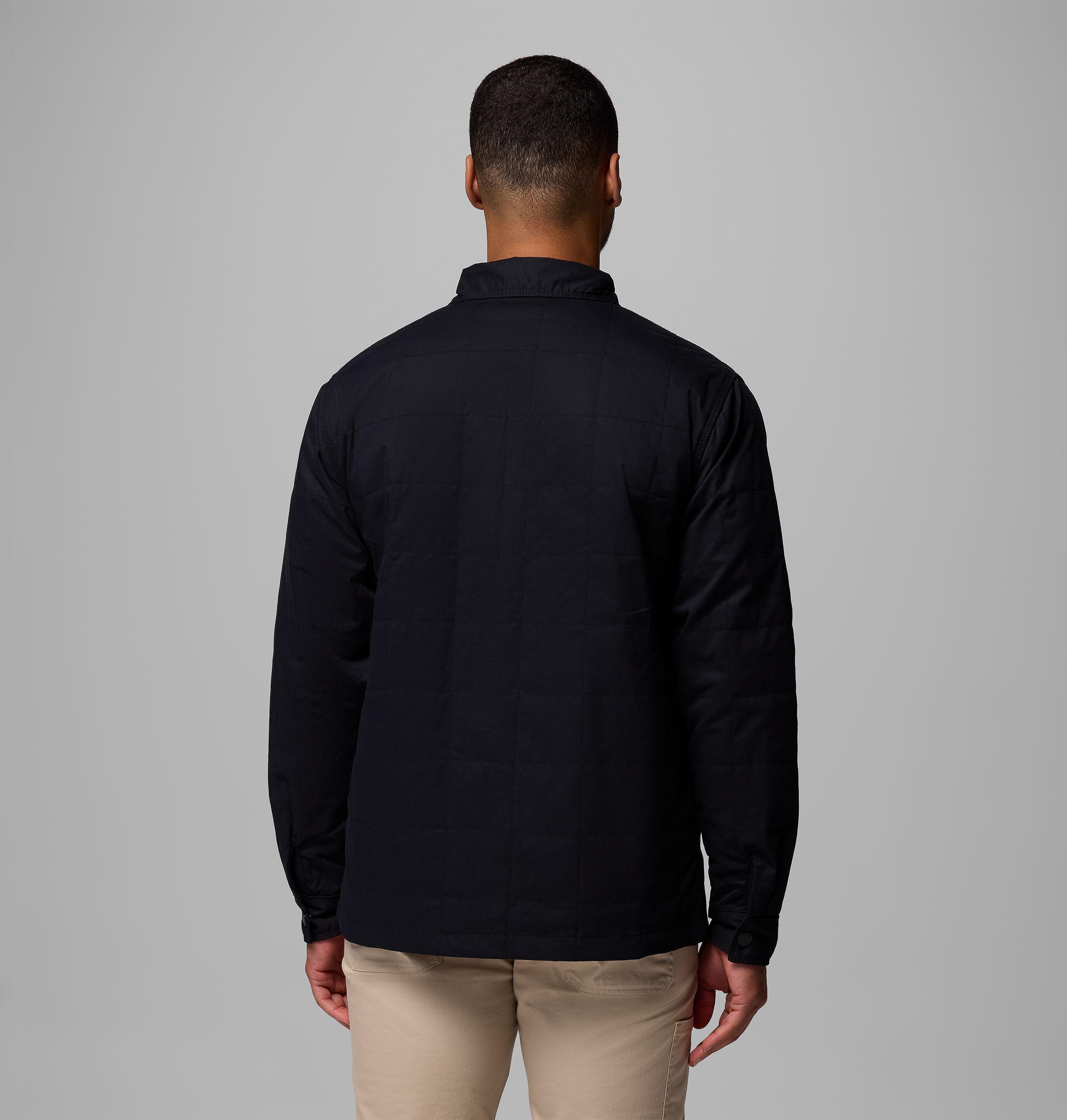 Men's Collegiate Campus Roam Quilted Shirt Jacket - Wisconsin 3
