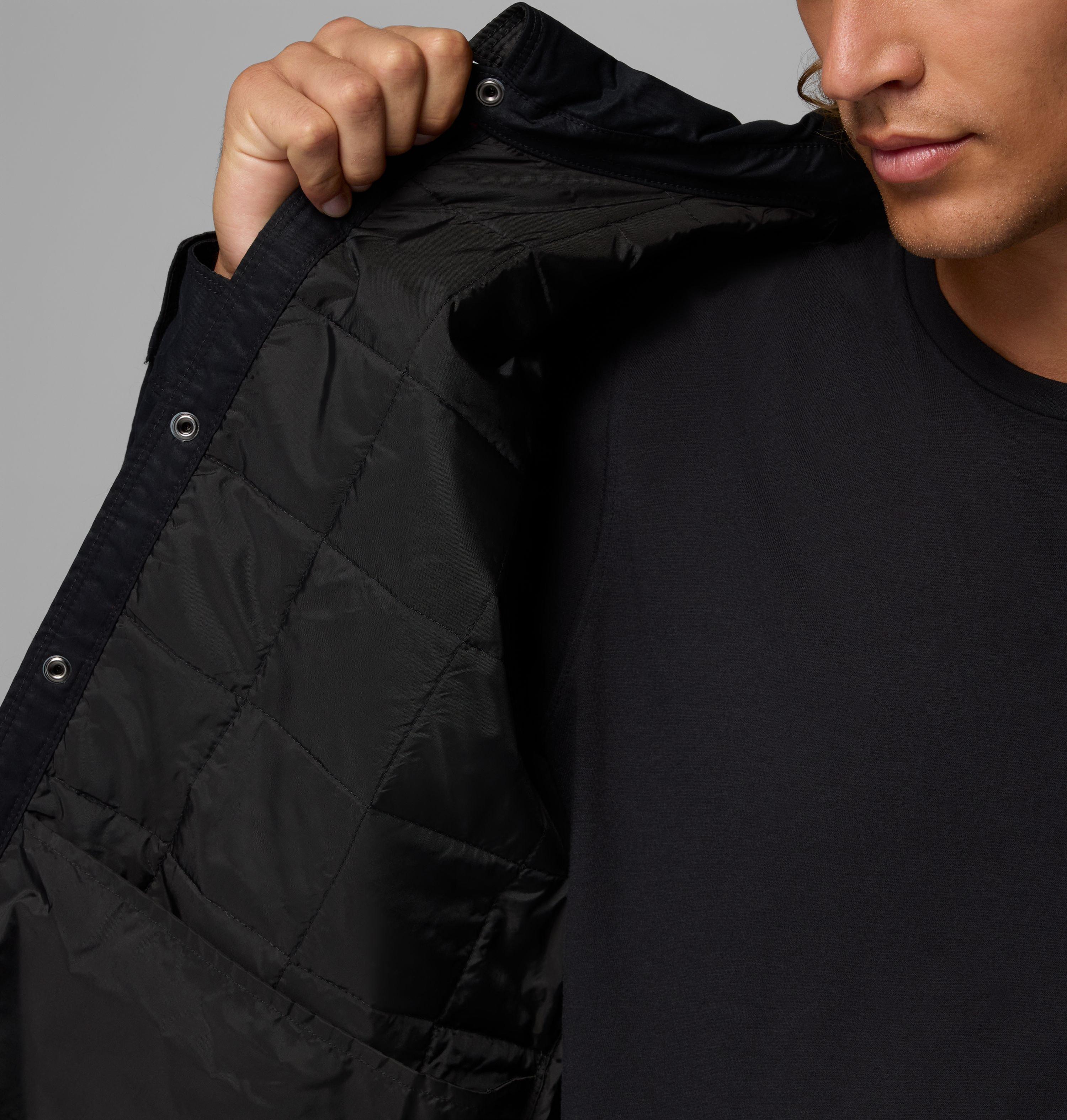 Men's Collegiate Campus Roam Quilted Shirt Jacket - Georgia 6