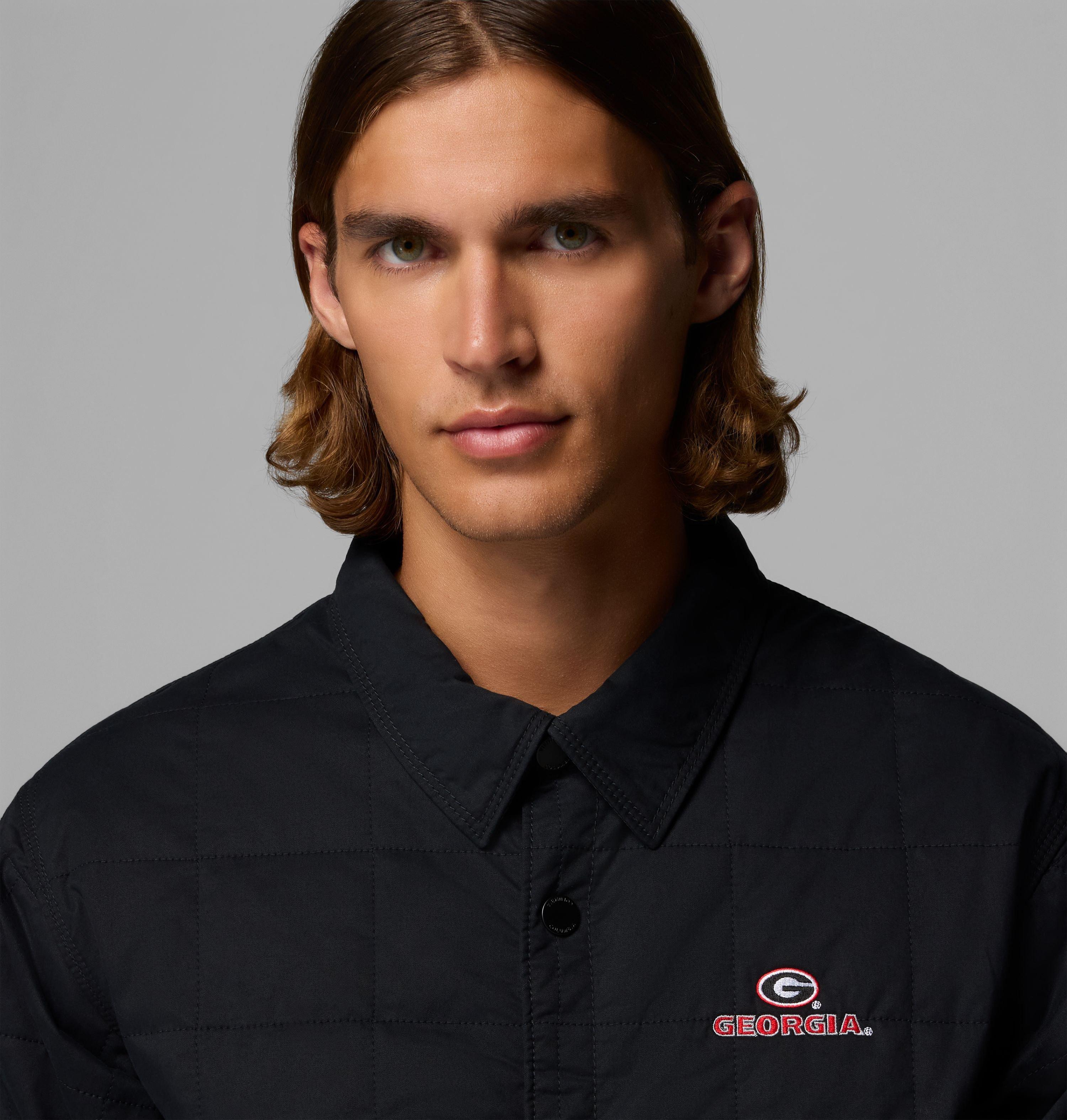 Men's Collegiate Campus Roam Quilted Shirt Jacket - Georgia 7