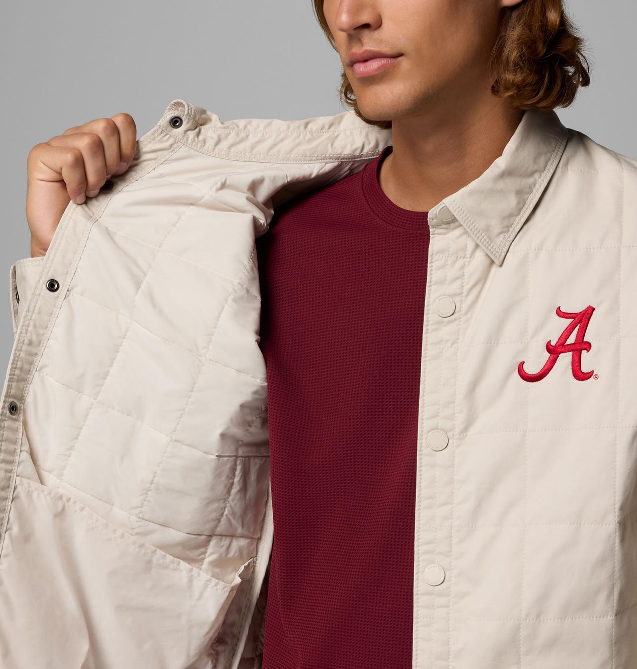 Men's Collegiate Campus Roam™ Quilted Shirt Jacket - Alabama 6